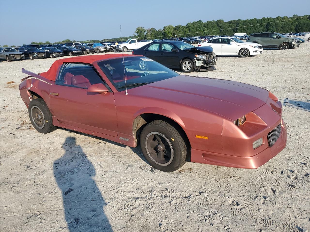 1991 Chevrolet Camaro Rs Orange vin: 1G1FP33EXML187257