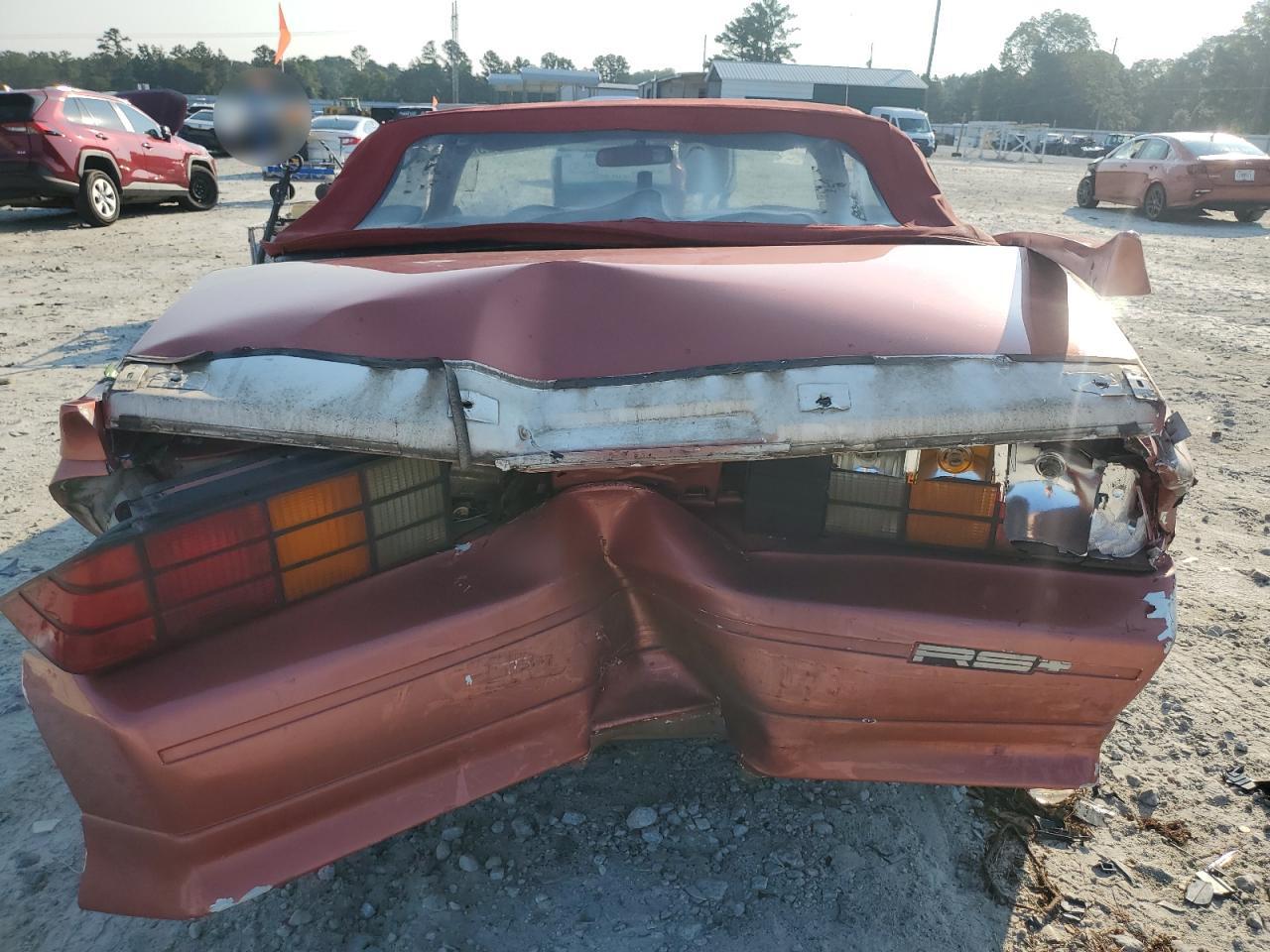 1991 Chevrolet Camaro Rs Orange vin: 1G1FP33EXML187257