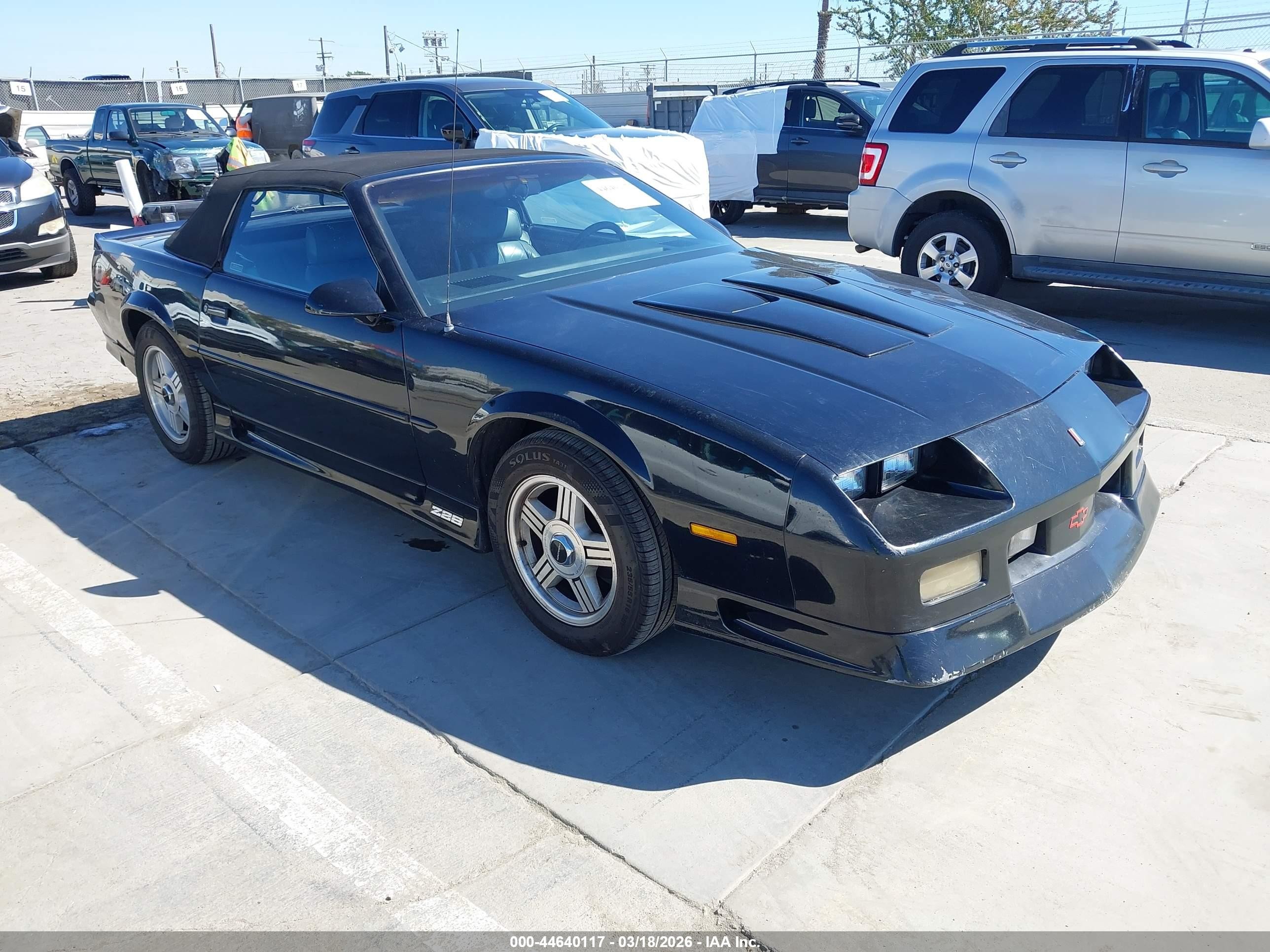 1991 Chevrolet Camaro Z28 Черный vin: 1G1FP33F2ML122217