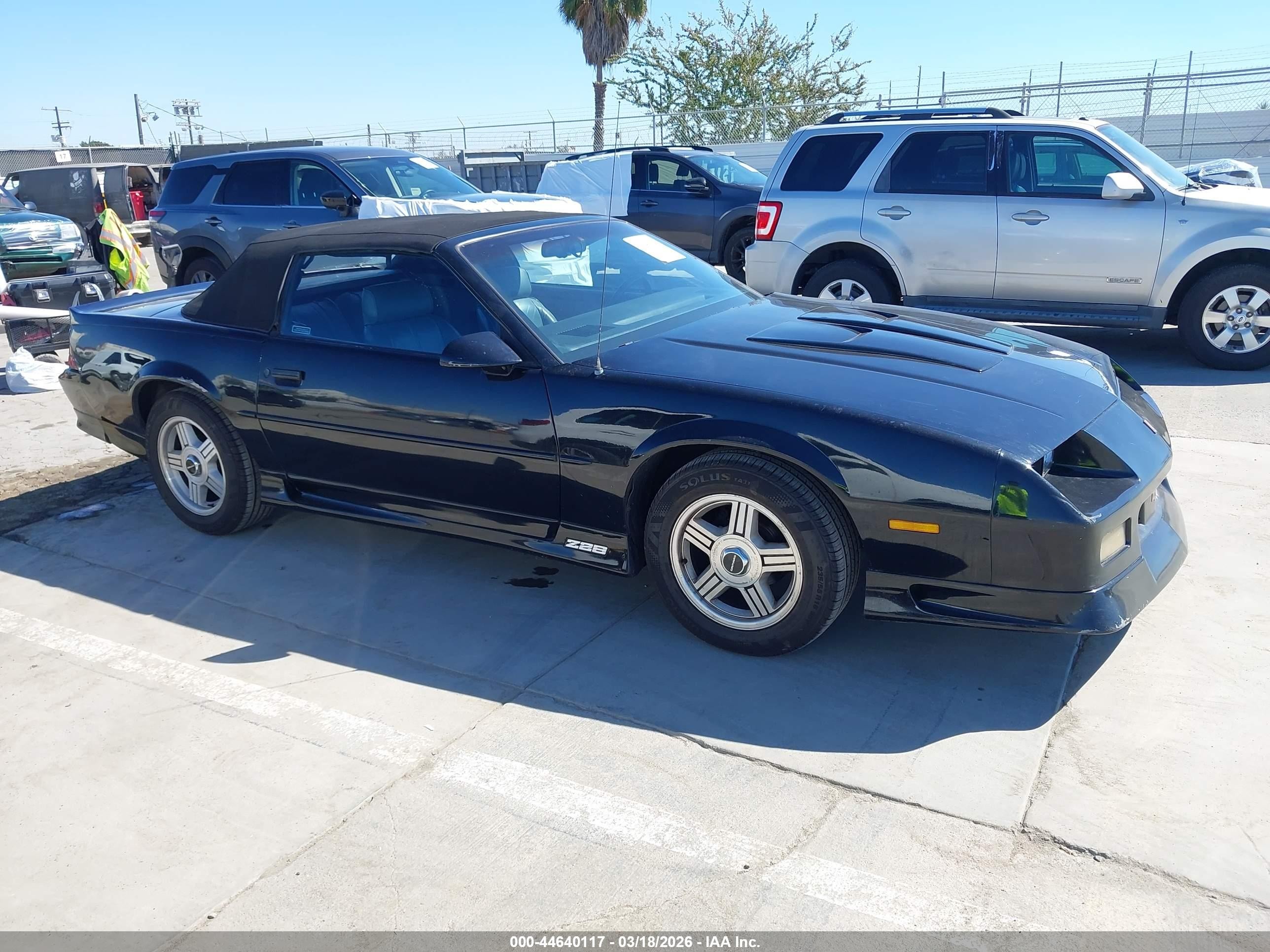 1991 Chevrolet Camaro Z28 Черный vin: 1G1FP33F2ML122217