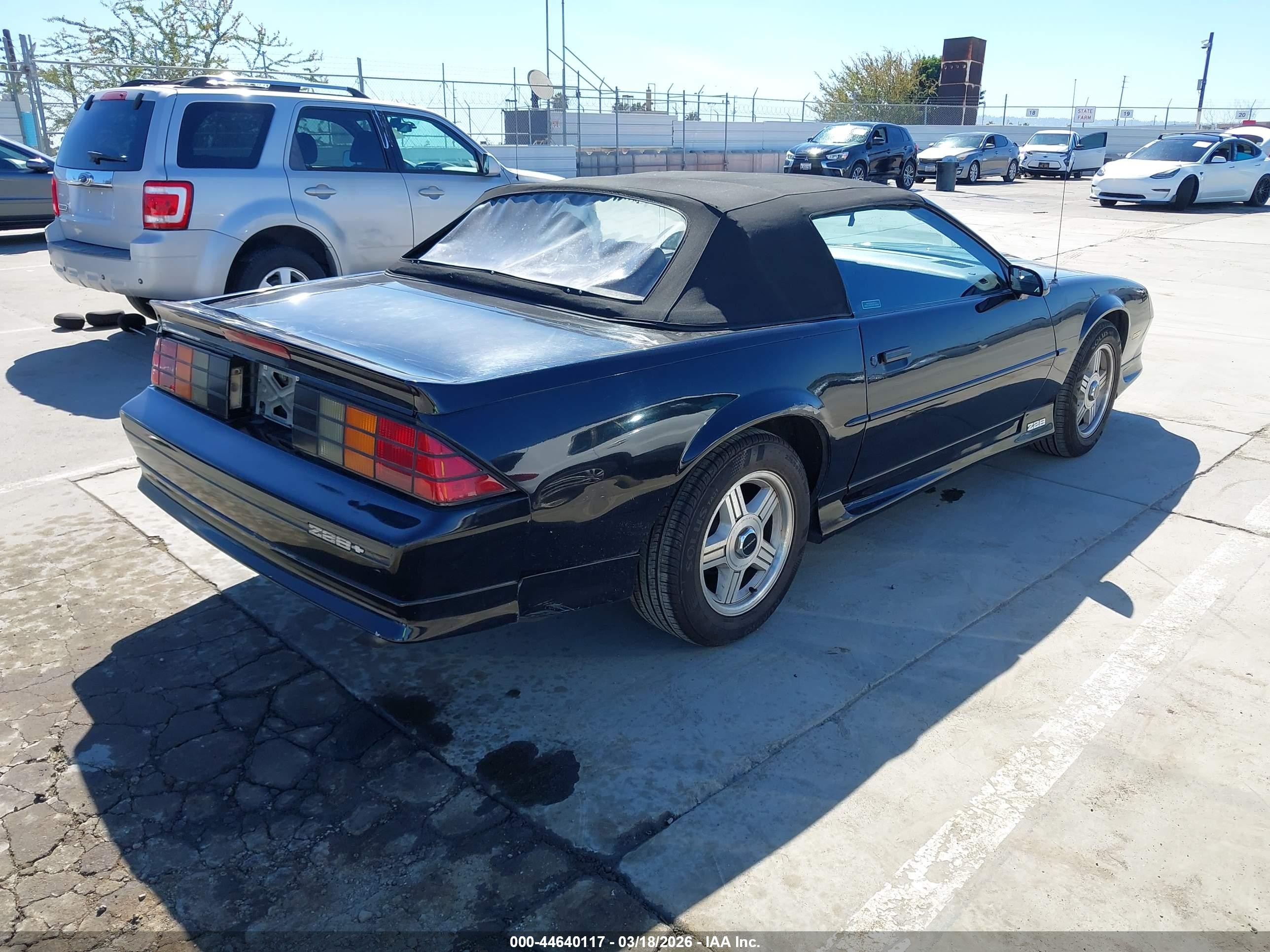 1991 Chevrolet Camaro Z28 Черный vin: 1G1FP33F2ML122217