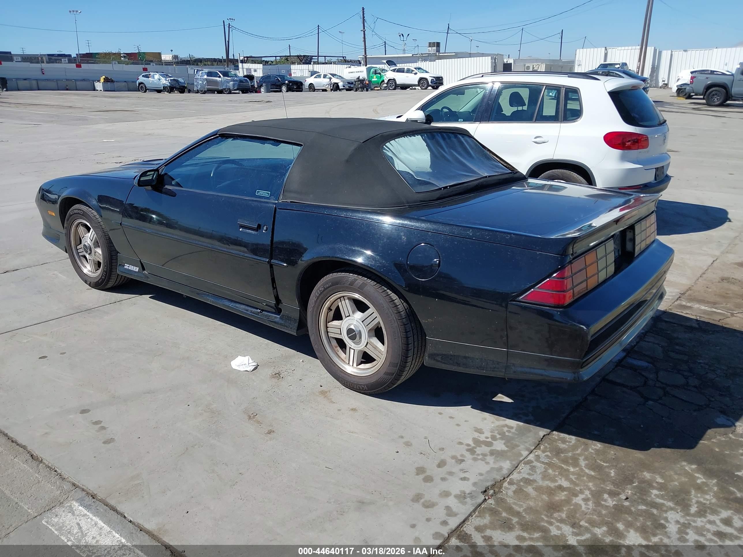 1991 Chevrolet Camaro Z28 Черный vin: 1G1FP33F2ML122217