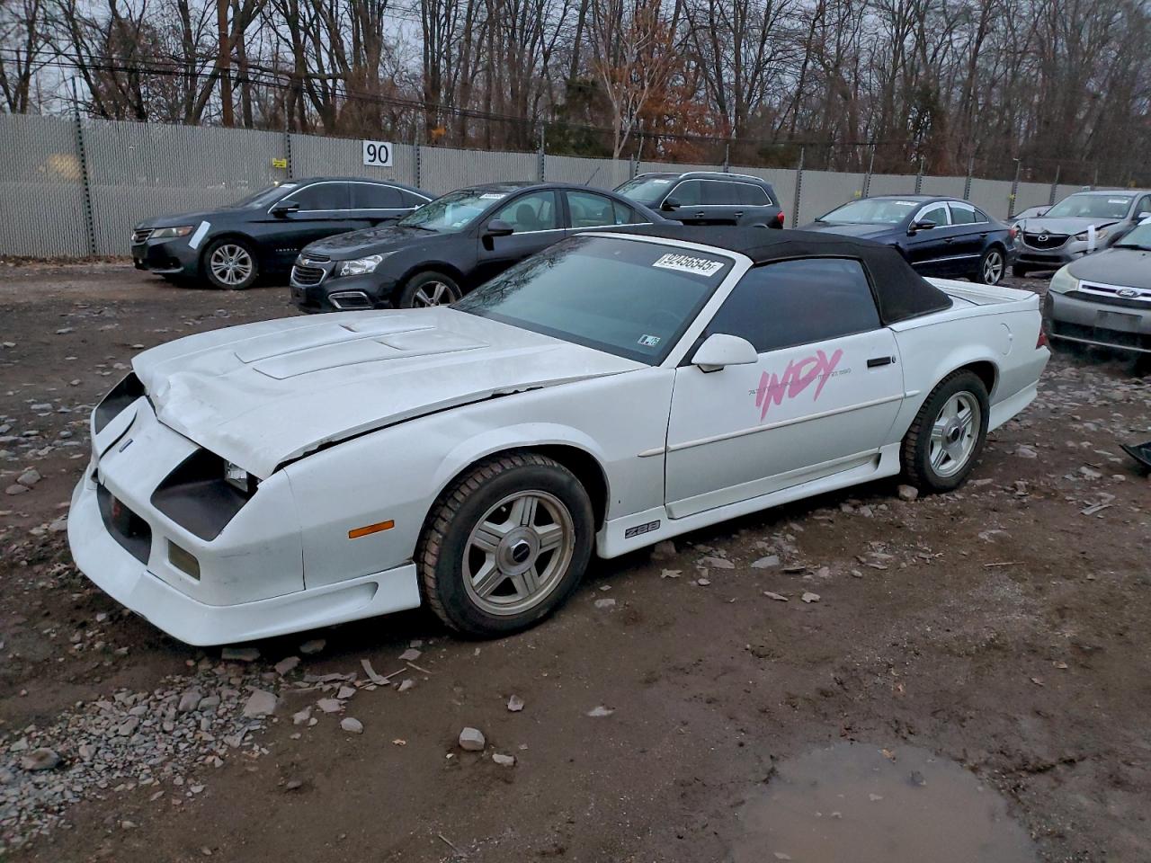 1991 Chevrolet Camaro Z28 White vin: 1G1FP33F3ML109721