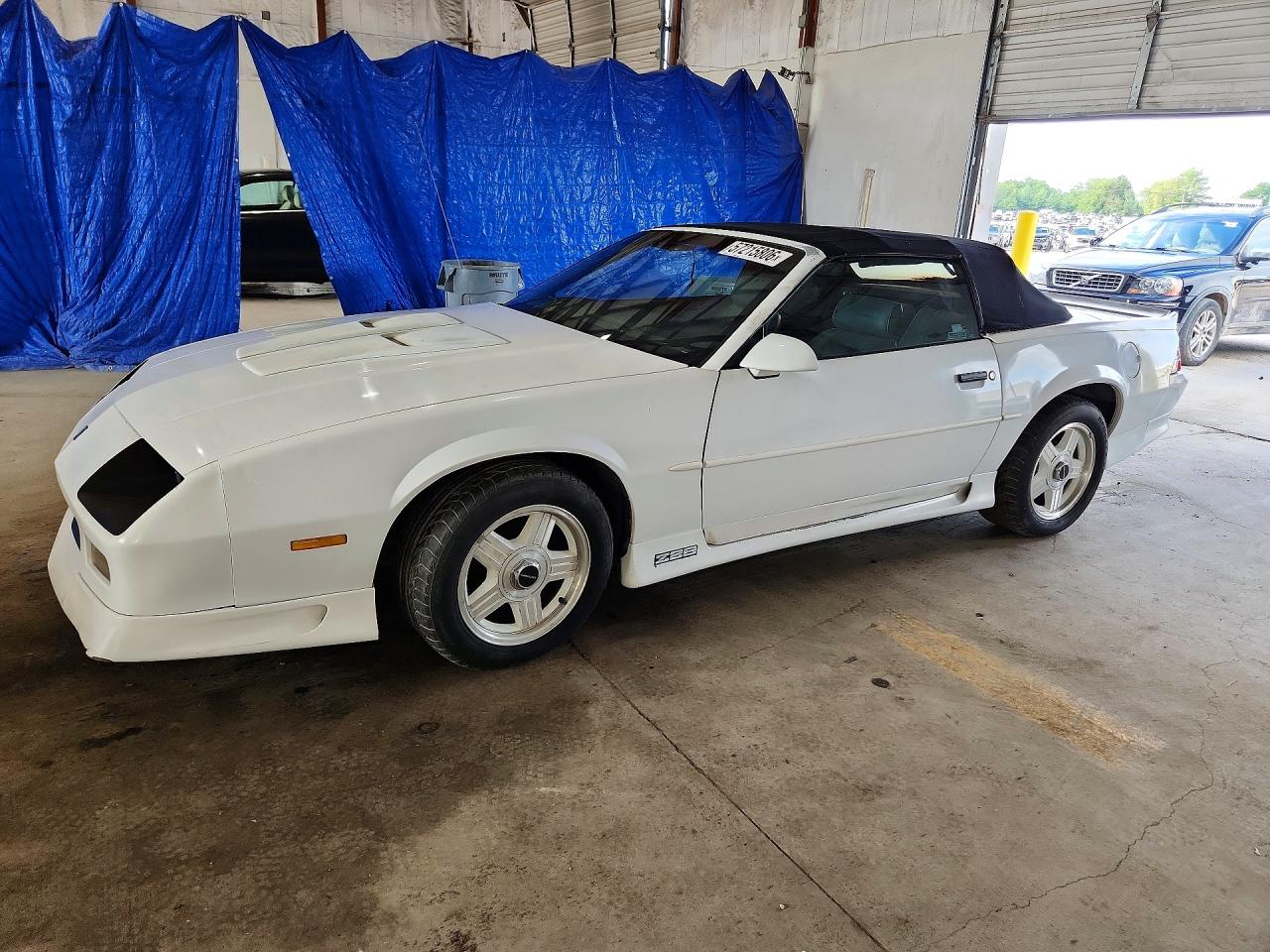 1991 Chevrolet Camaro Z28 White vin: 1G1FP33F4ML113387