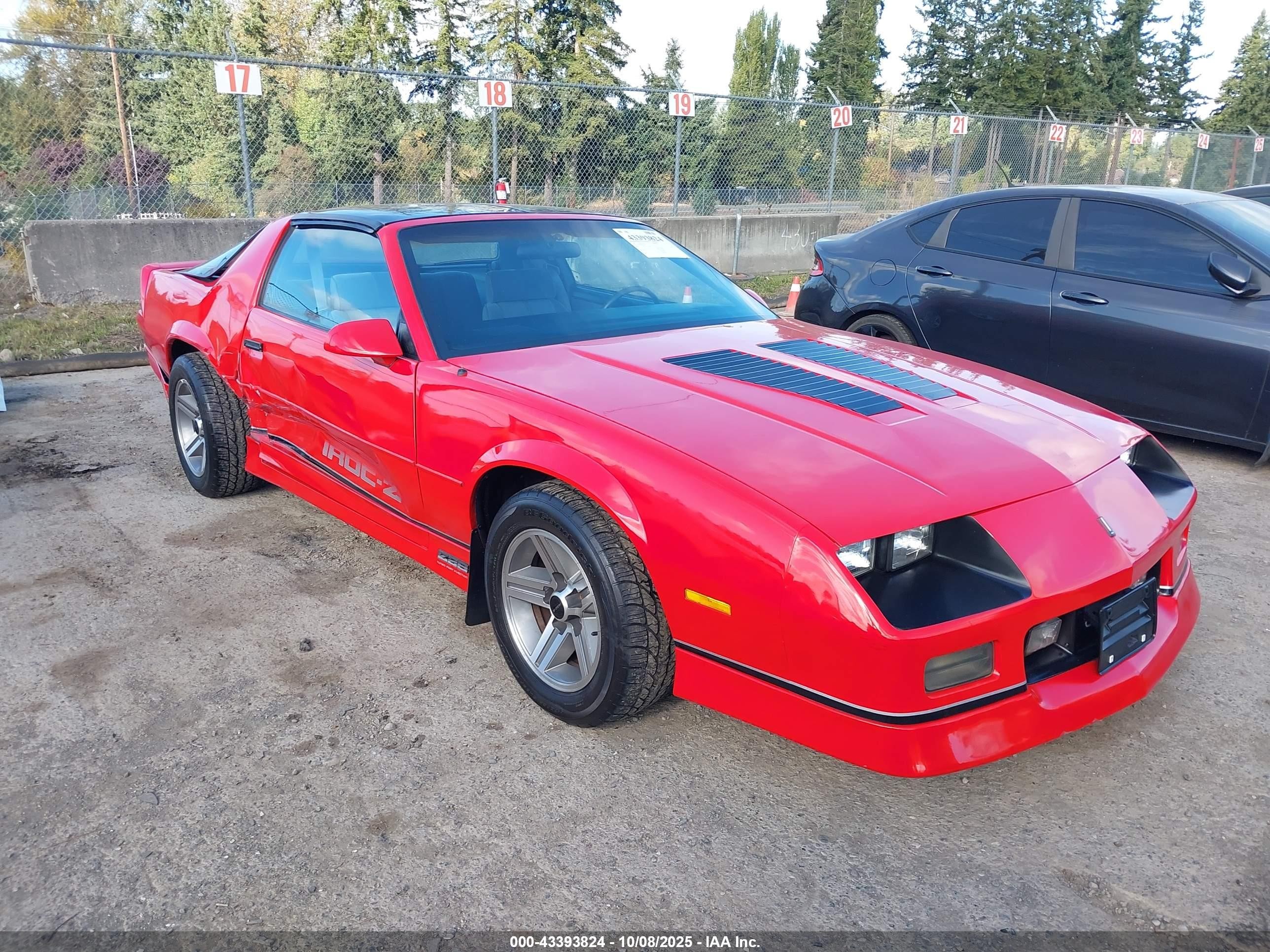 1986 Chevrolet Camaro   Red vin: 1G1FP87F0GL156197