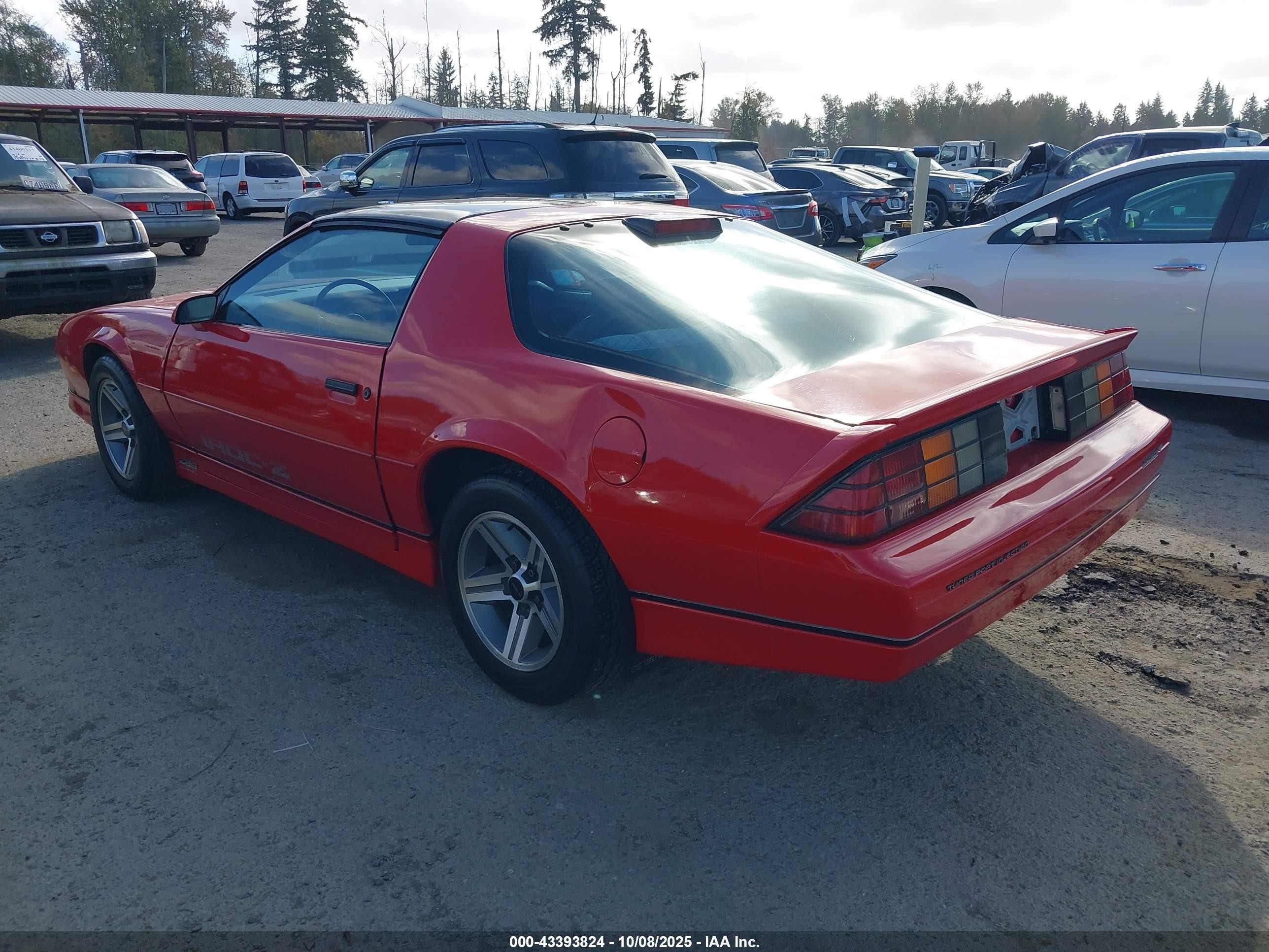 1986 Chevrolet Camaro   Red vin: 1G1FP87F0GL156197