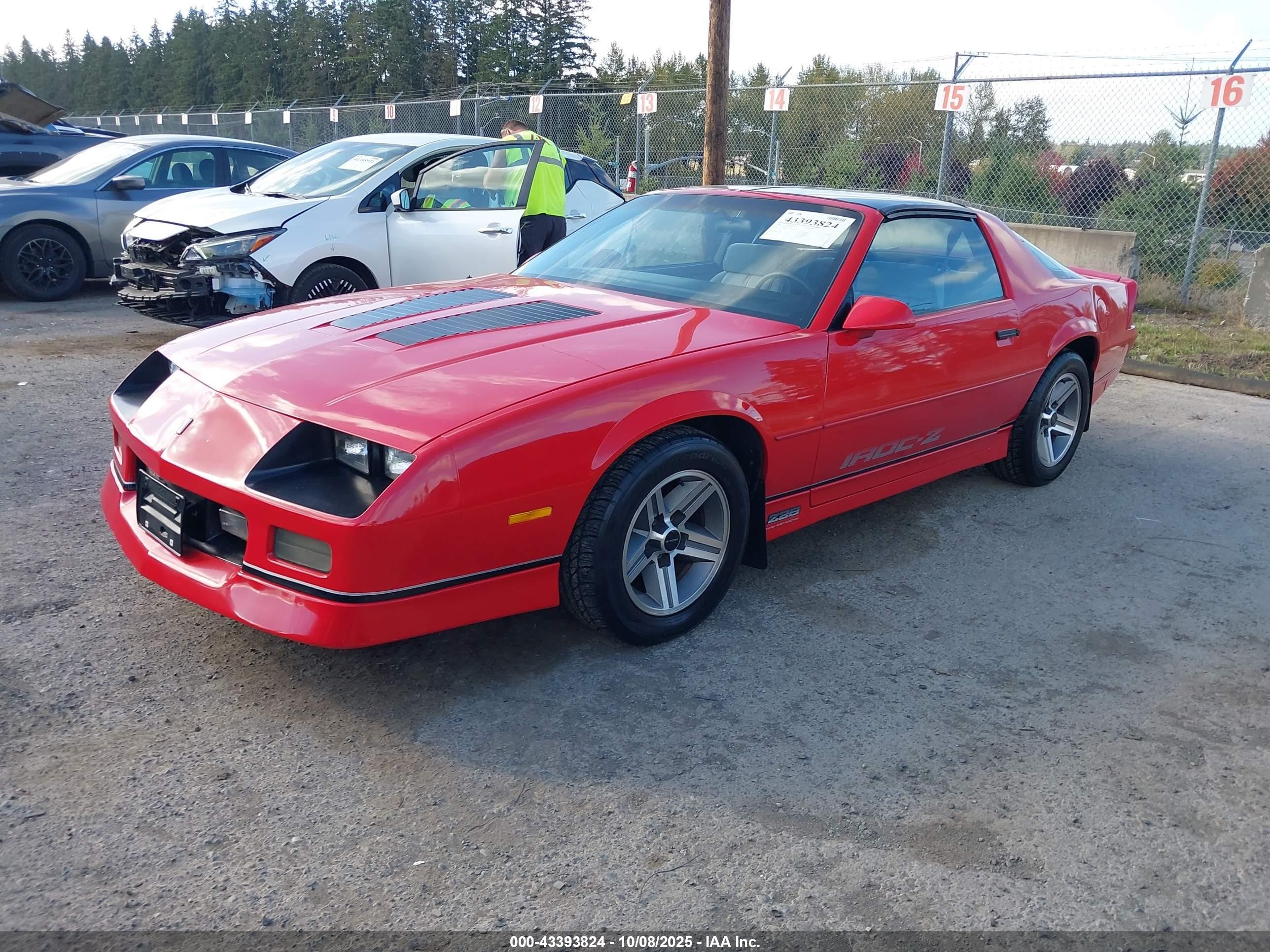 1986 Chevrolet Camaro   Red vin: 1G1FP87F0GL156197