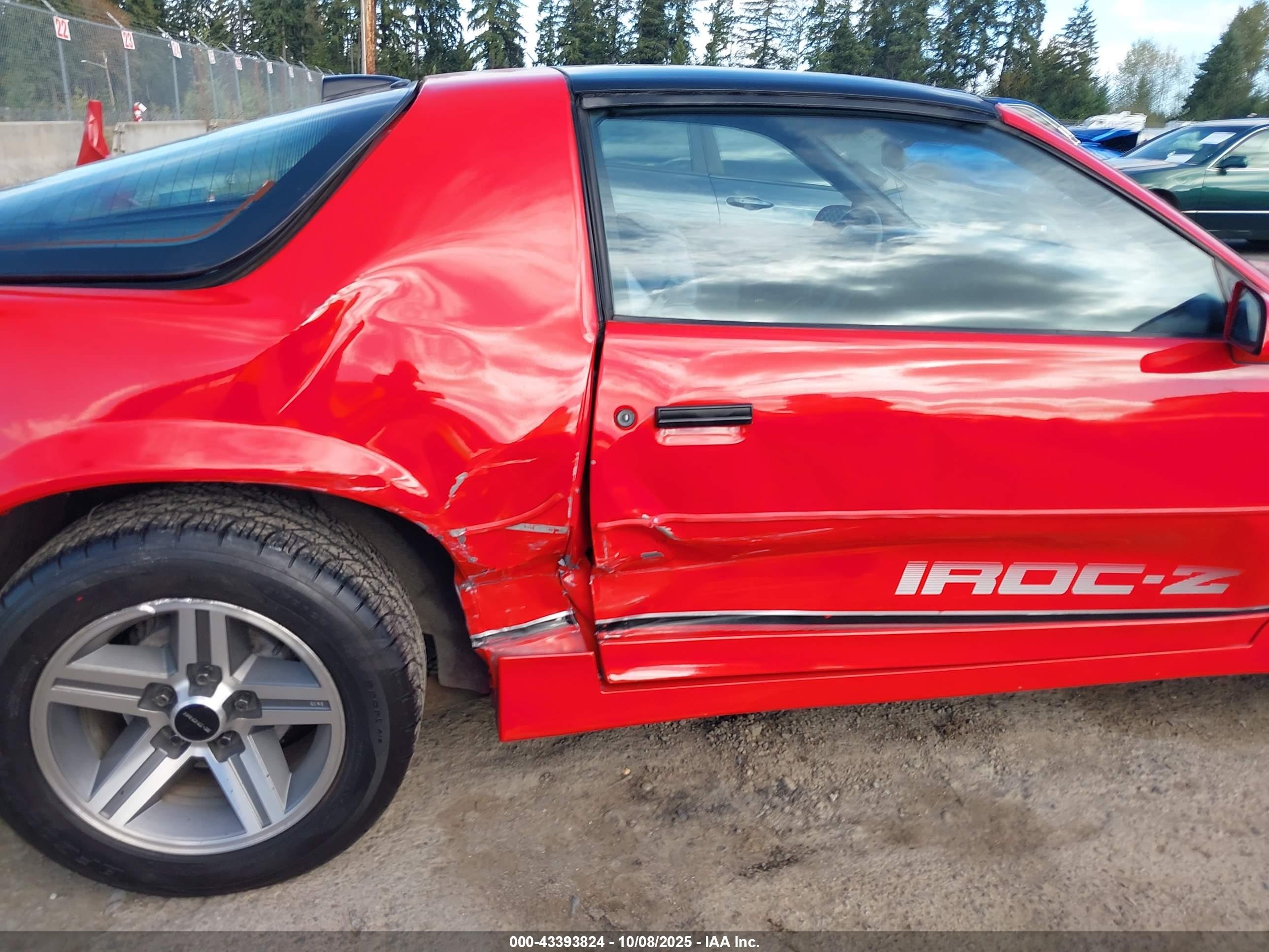 1986 Chevrolet Camaro   Red vin: 1G1FP87F0GL156197