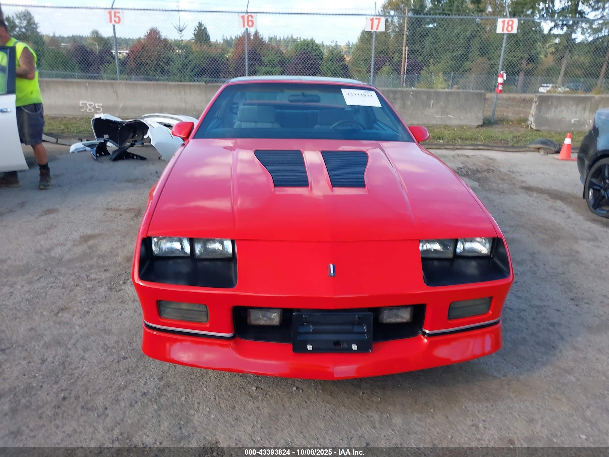 1986 Chevrolet Camaro   Red vin: 1G1FP87F0GL156197