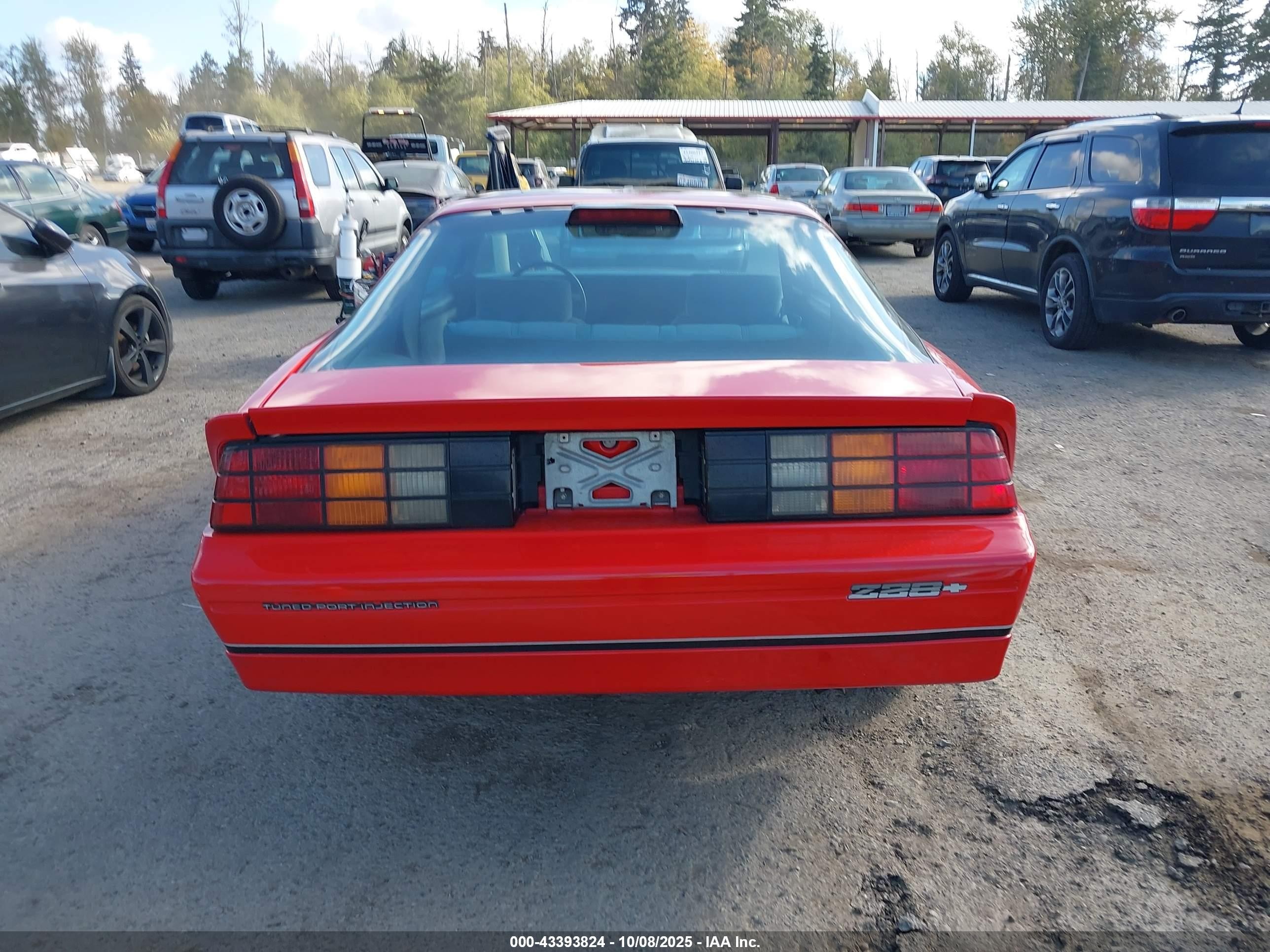 1986 Chevrolet Camaro   Red vin: 1G1FP87F0GL156197