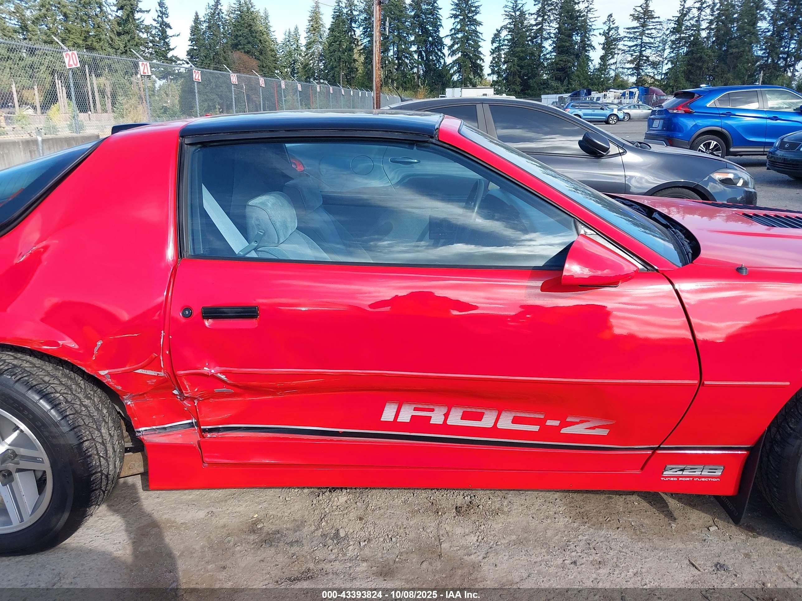 1986 Chevrolet Camaro   Red vin: 1G1FP87F0GL156197