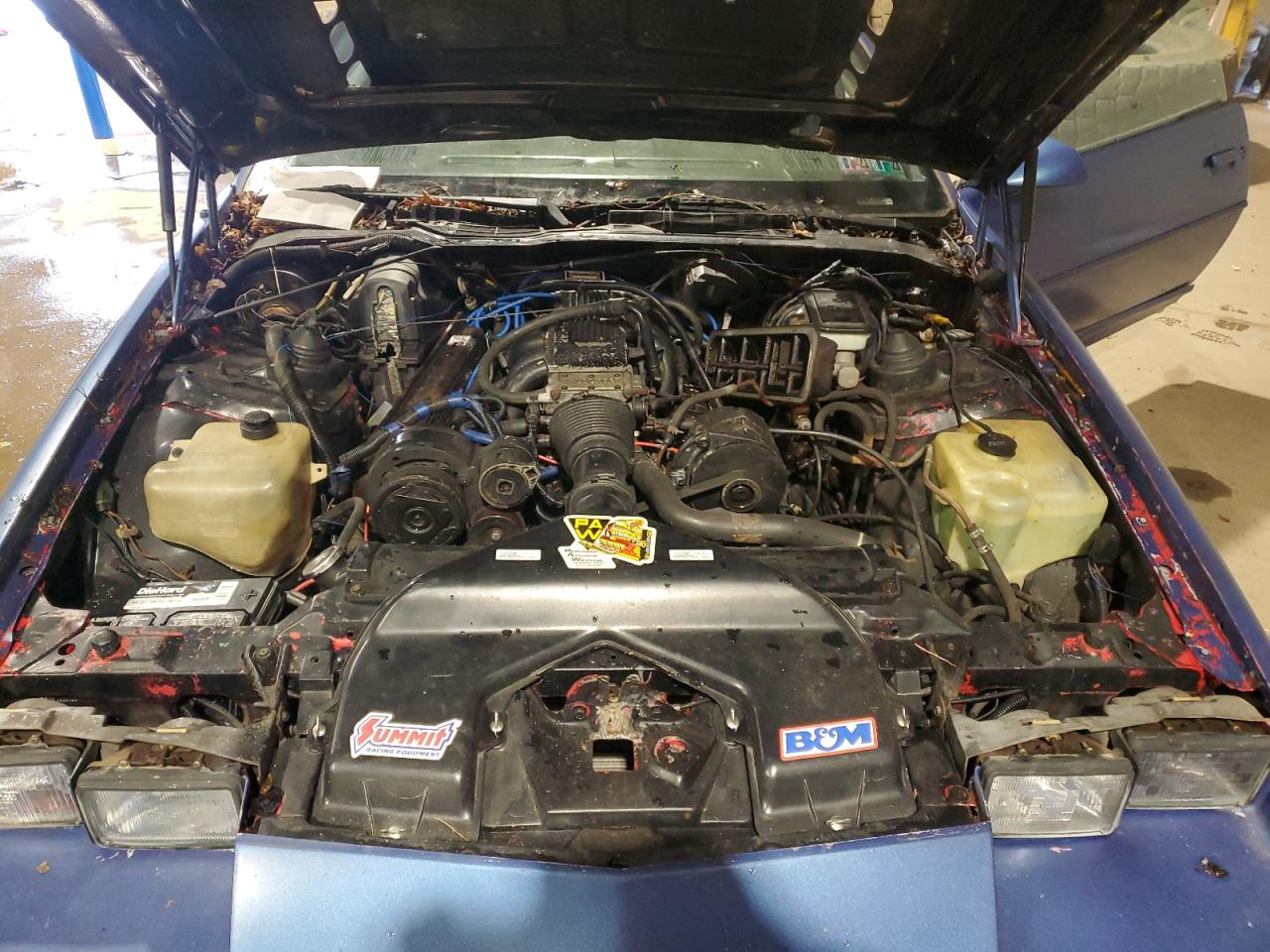 1986 Chevrolet Camaro Blue vin: 1G1FP87F0GN155457