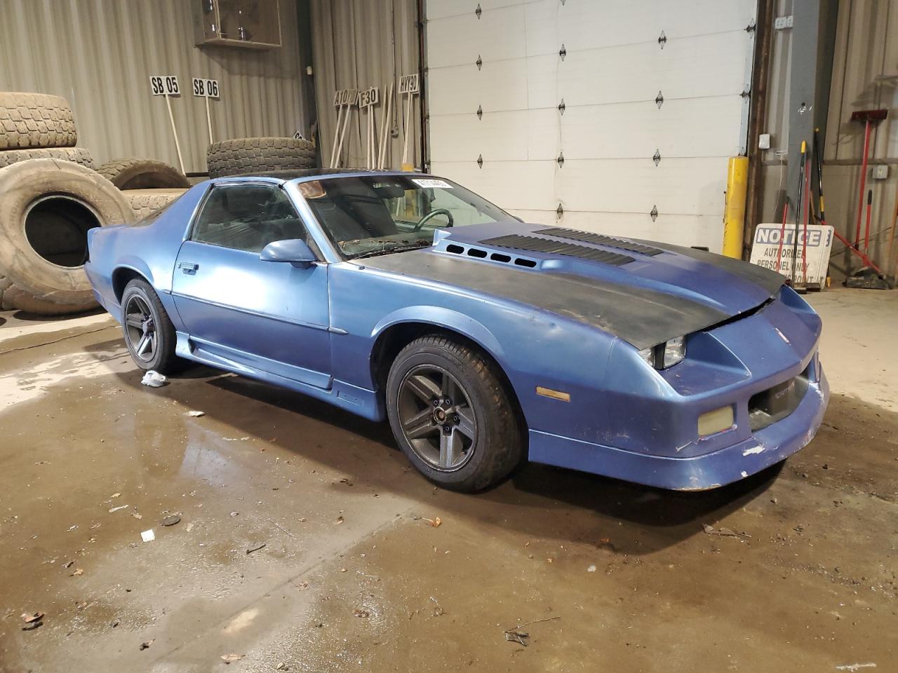 1986 Chevrolet Camaro Blue vin: 1G1FP87F0GN155457