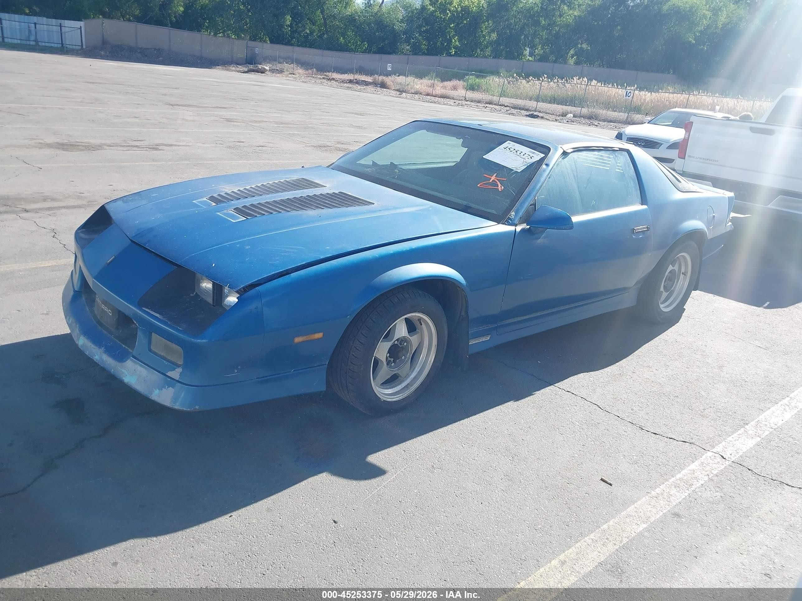 1985 Chevrolet Camaro   Blue vin: 1G1FP87F1FL467328