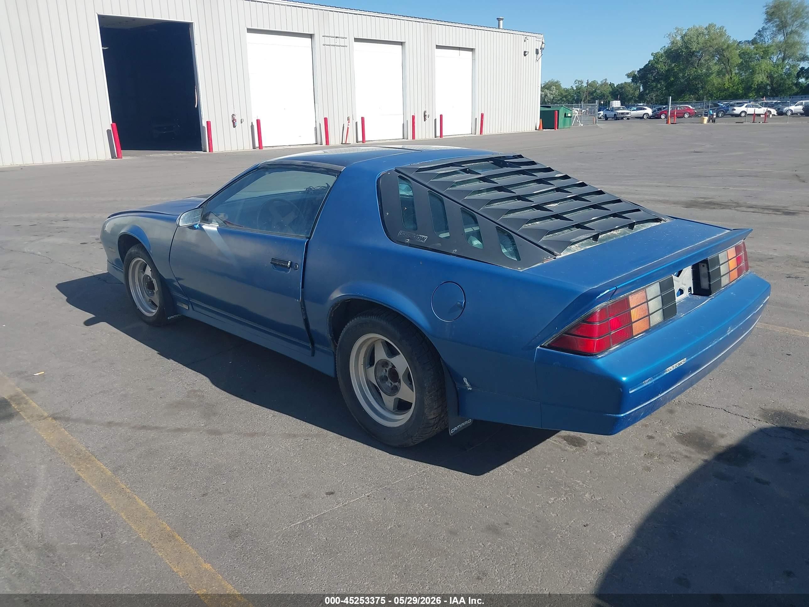 1985 Chevrolet Camaro   Blue vin: 1G1FP87F1FL467328