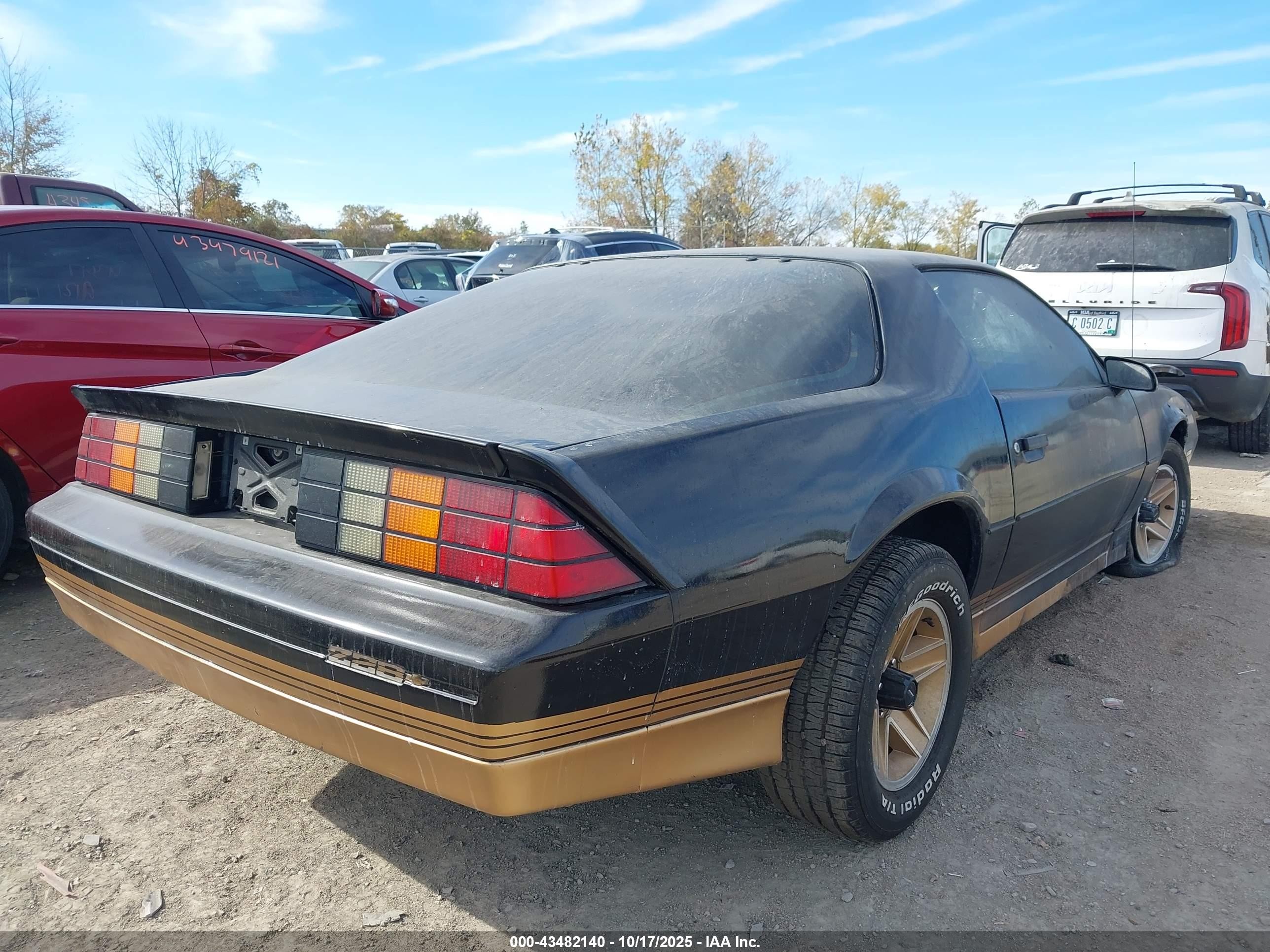 1985 Chevrolet Camaro   Black vin: 1G1FP87F1FN110056
