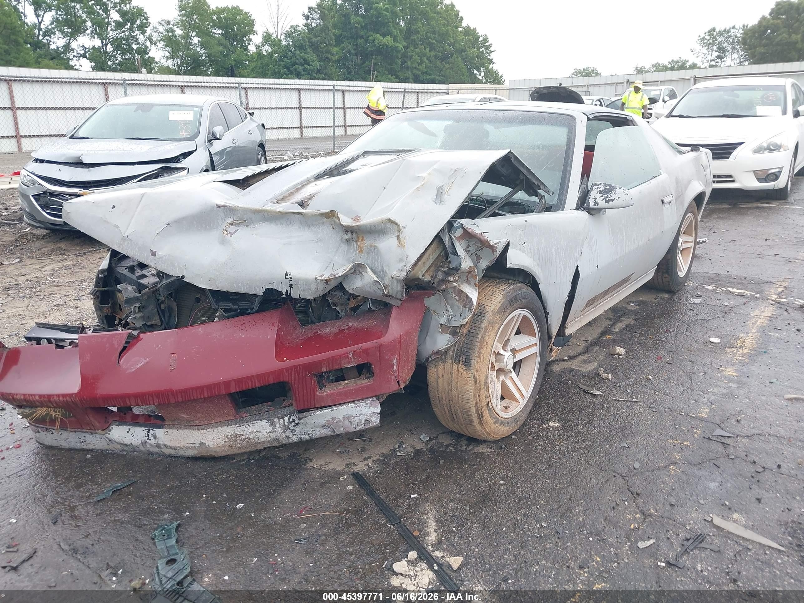 1985 Chevrolet Camaro   Gray vin: 1G1FP87F6FN130139