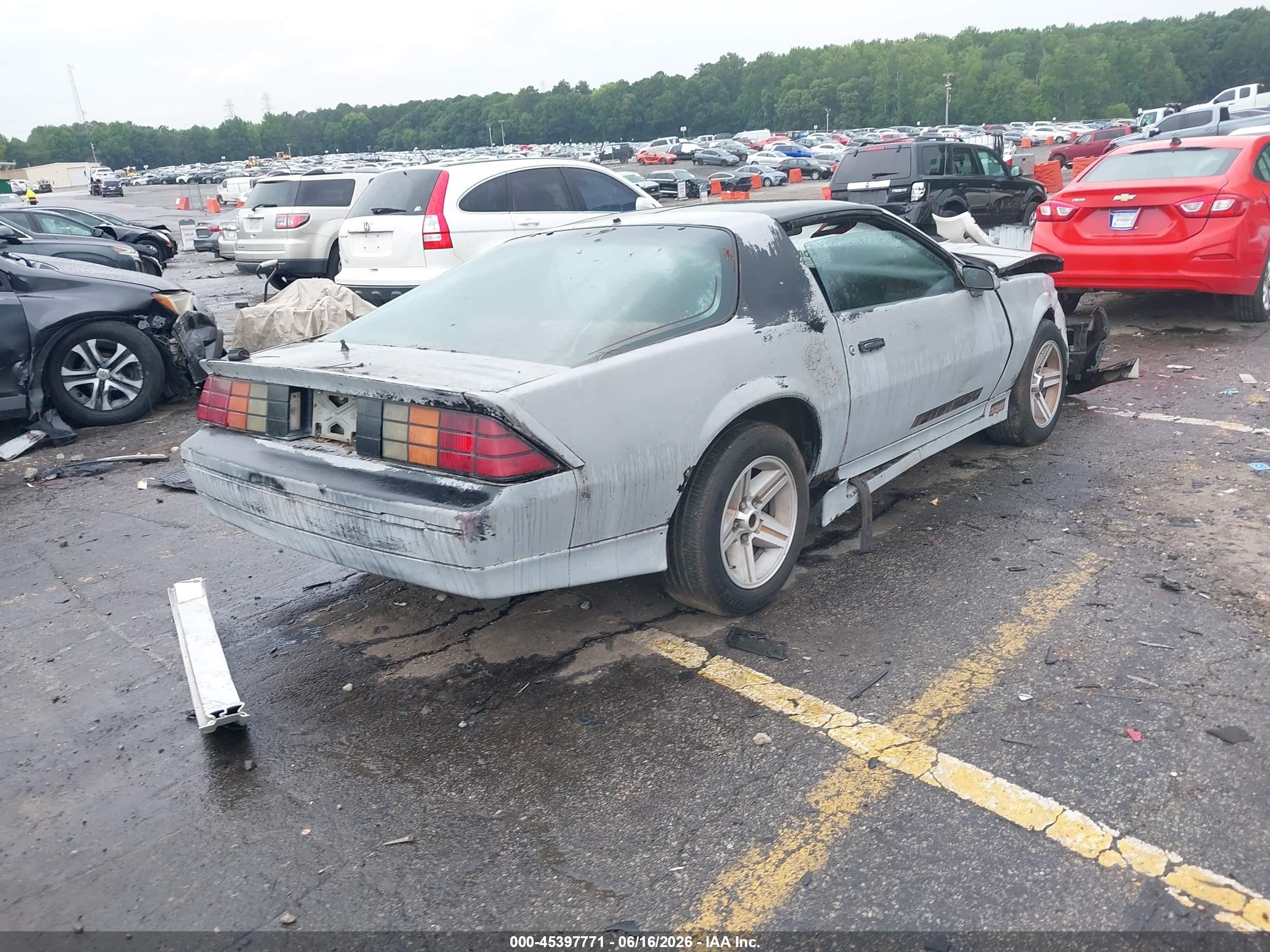 1985 Chevrolet Camaro   Gray vin: 1G1FP87F6FN130139