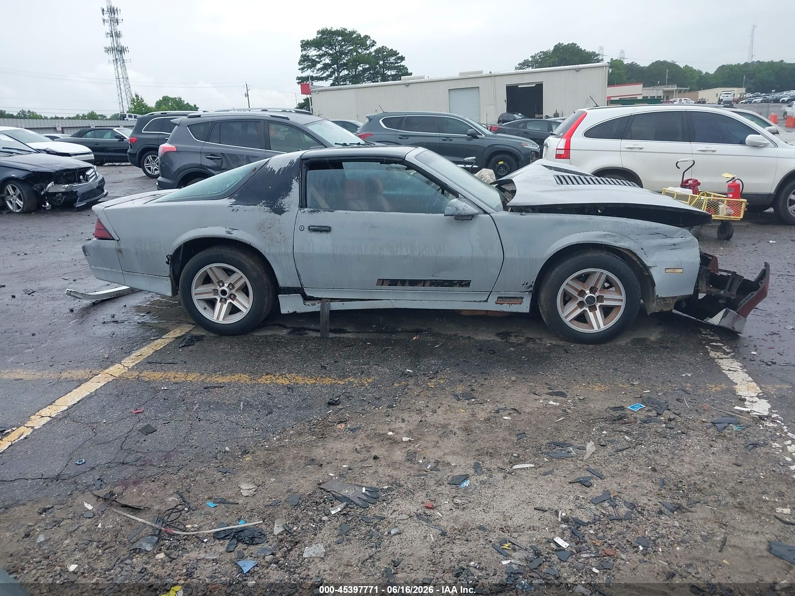 1985 Chevrolet Camaro   Gray vin: 1G1FP87F6FN130139