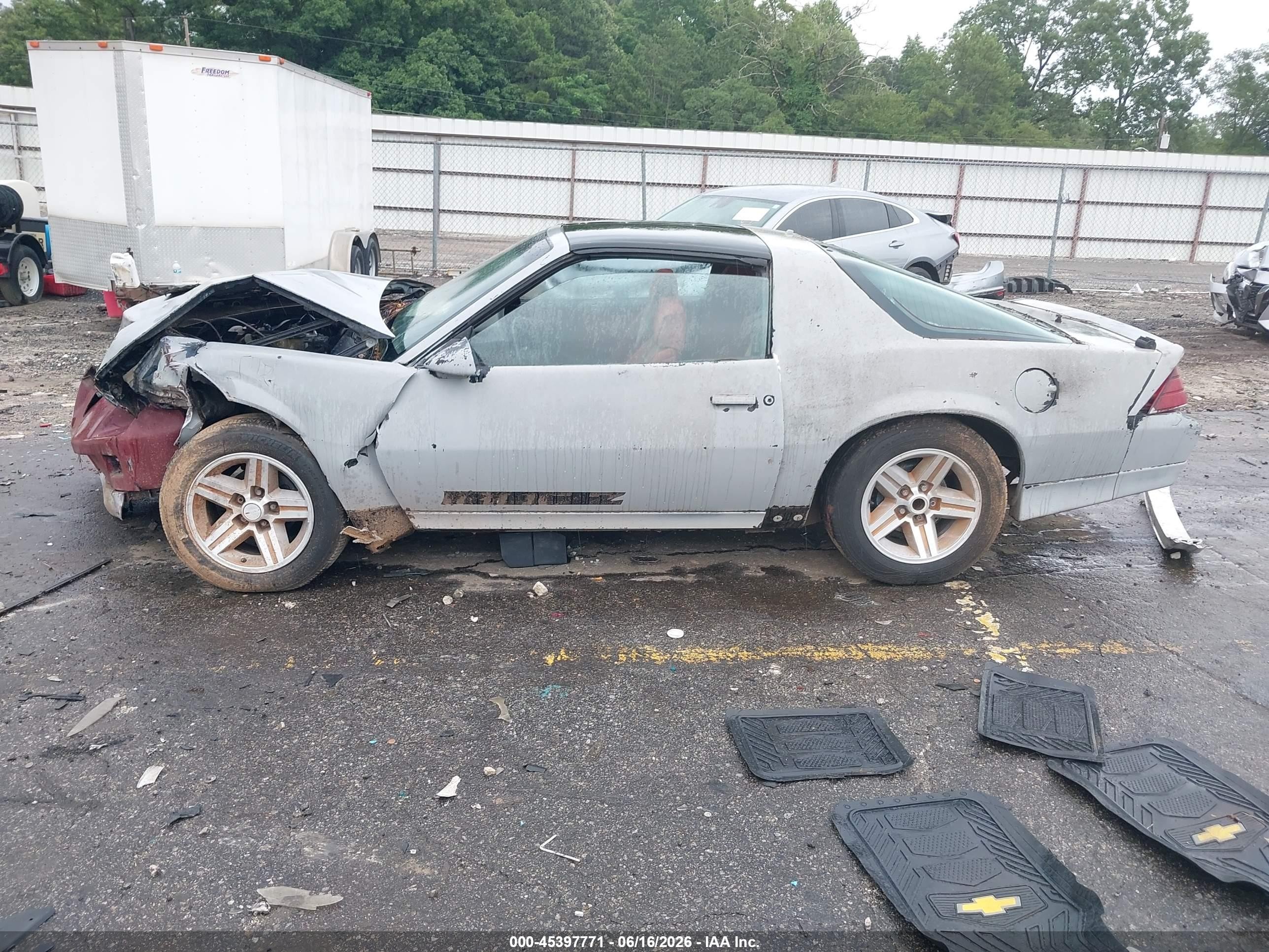 1985 Chevrolet Camaro   Gray vin: 1G1FP87F6FN130139