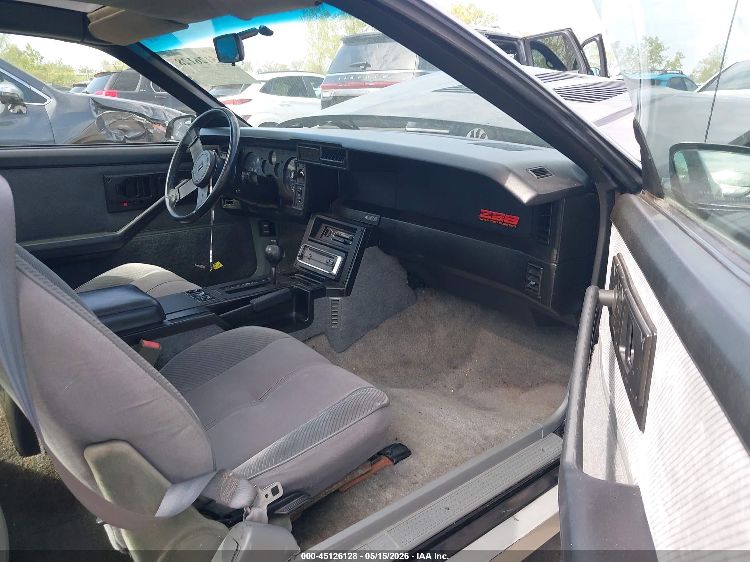 1985 Chevrolet Camaro   Black vin: 1G1FP87F7FN110109