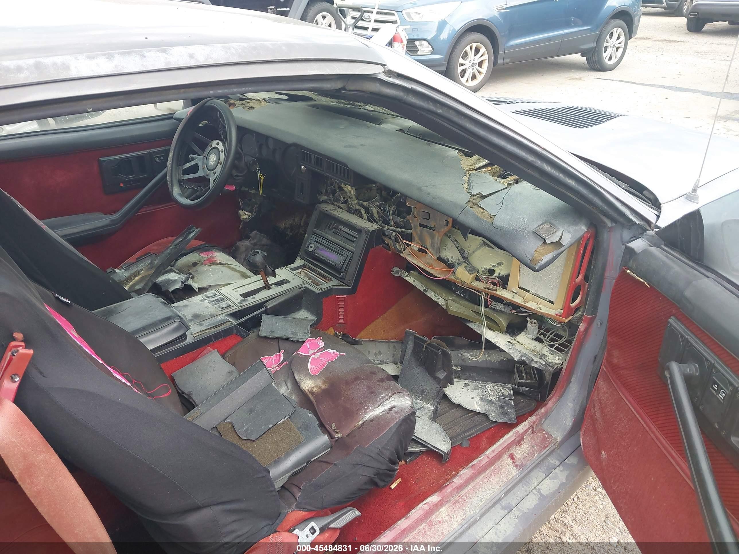 1986 Chevrolet Camaro   Gray vin: 1G1FP87F7GL123455