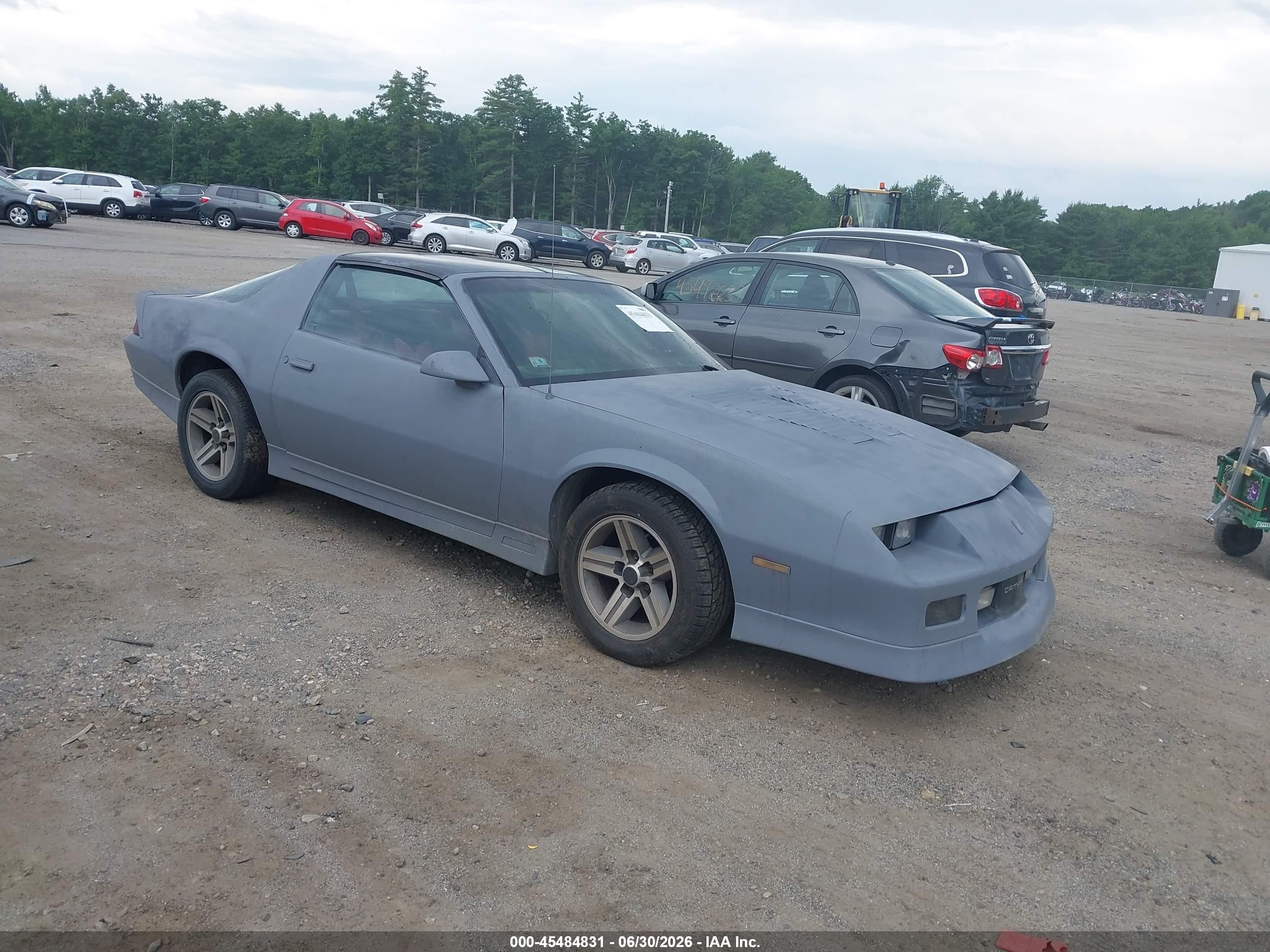 1986 Chevrolet Camaro   Gray vin: 1G1FP87F7GL123455