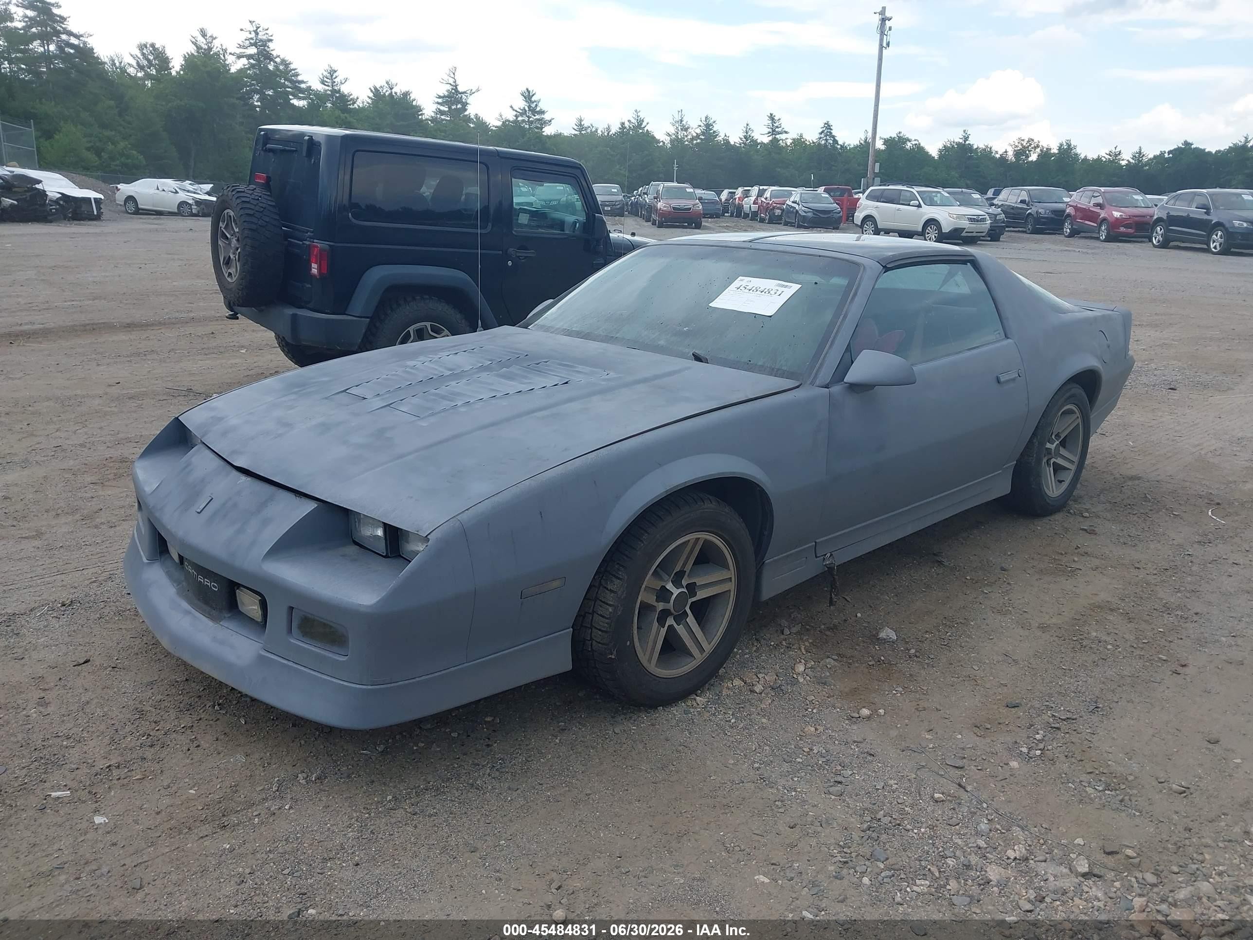 1986 Chevrolet Camaro   Gray vin: 1G1FP87F7GL123455