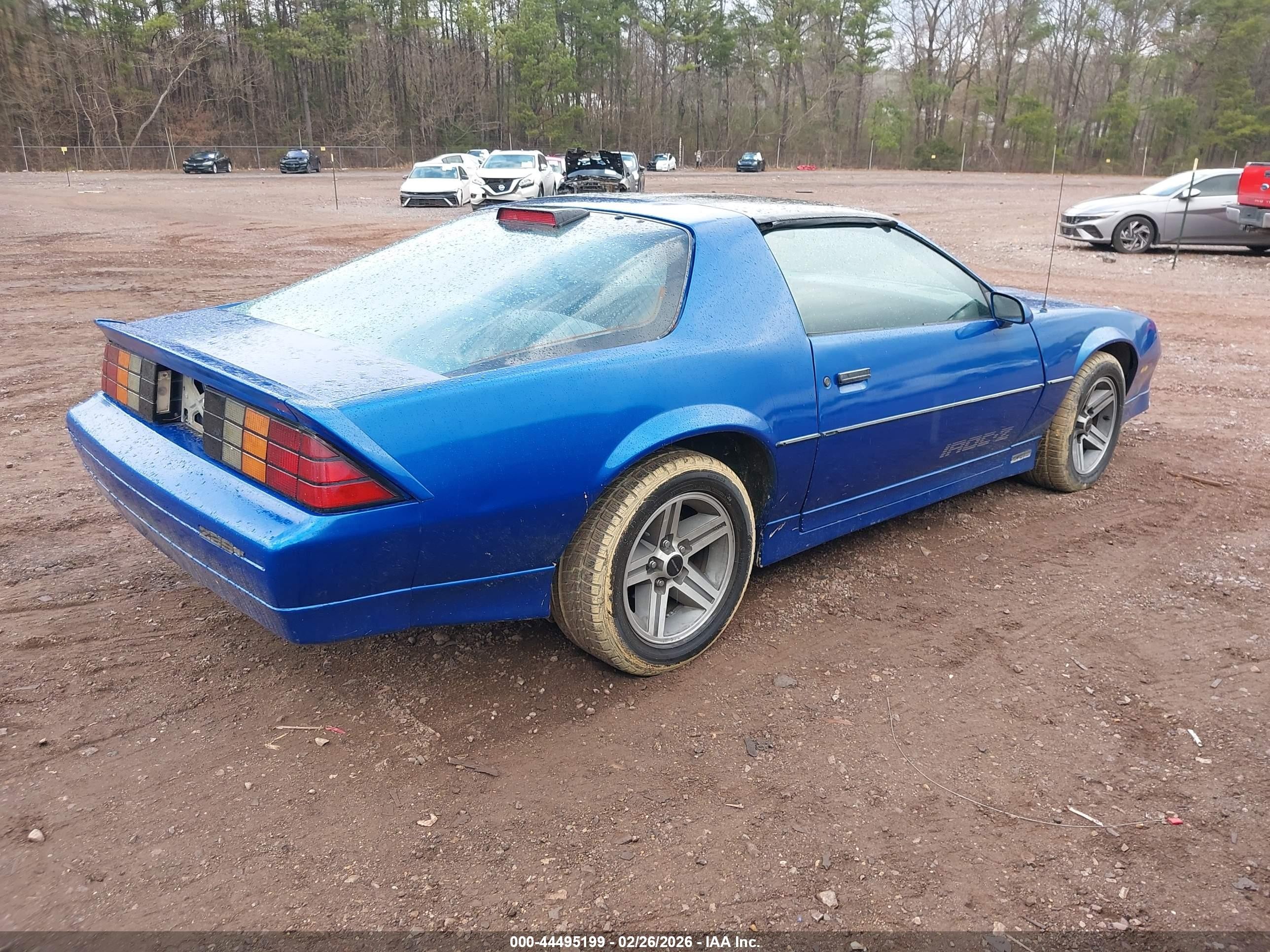 1986 Chevrolet Camaro   Blue vin: 1G1FP87F9GN131626