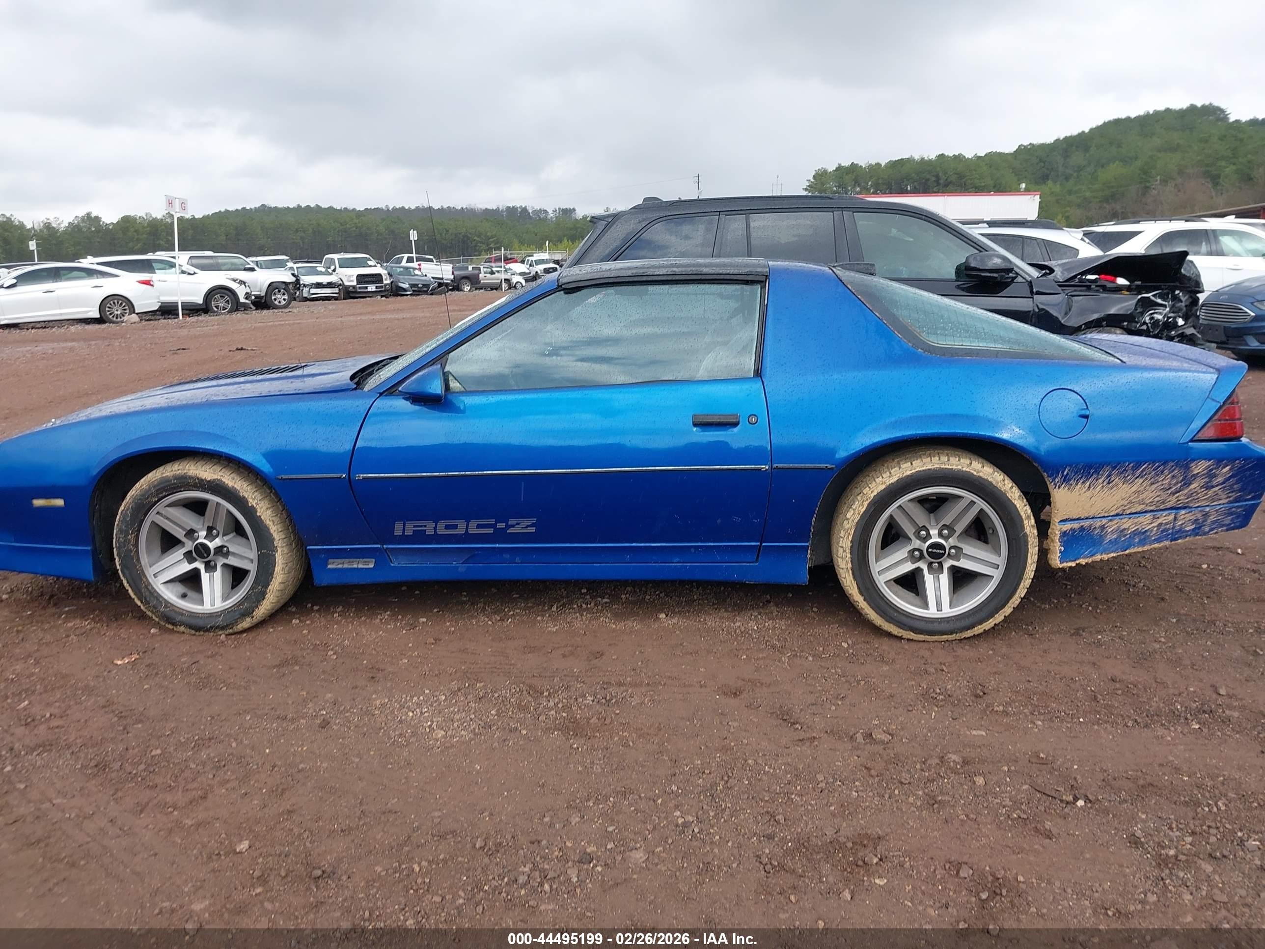 1986 Chevrolet Camaro   Blue vin: 1G1FP87F9GN131626