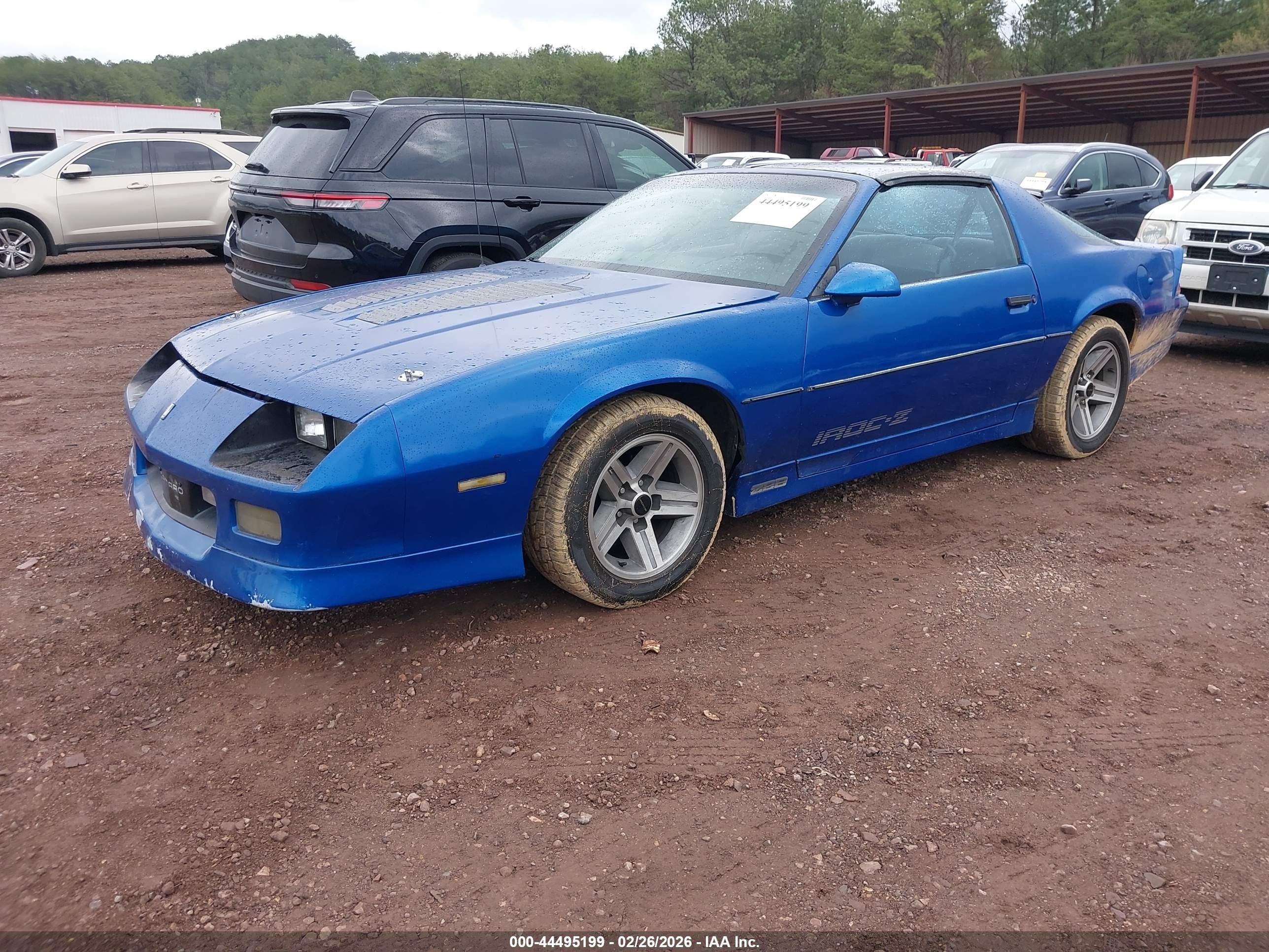 1986 Chevrolet Camaro   Blue vin: 1G1FP87F9GN131626