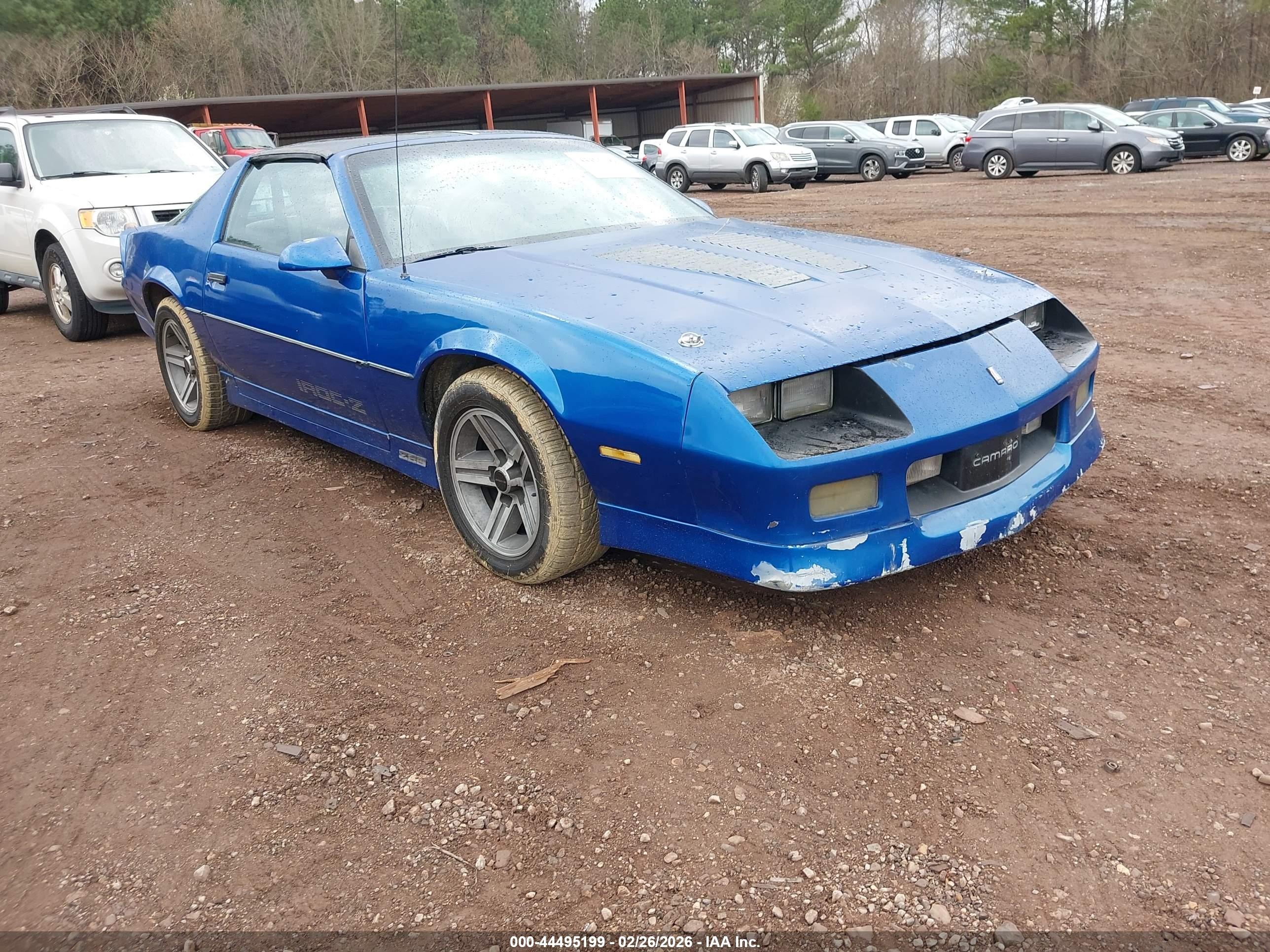 1986 Chevrolet Camaro   Blue vin: 1G1FP87F9GN131626