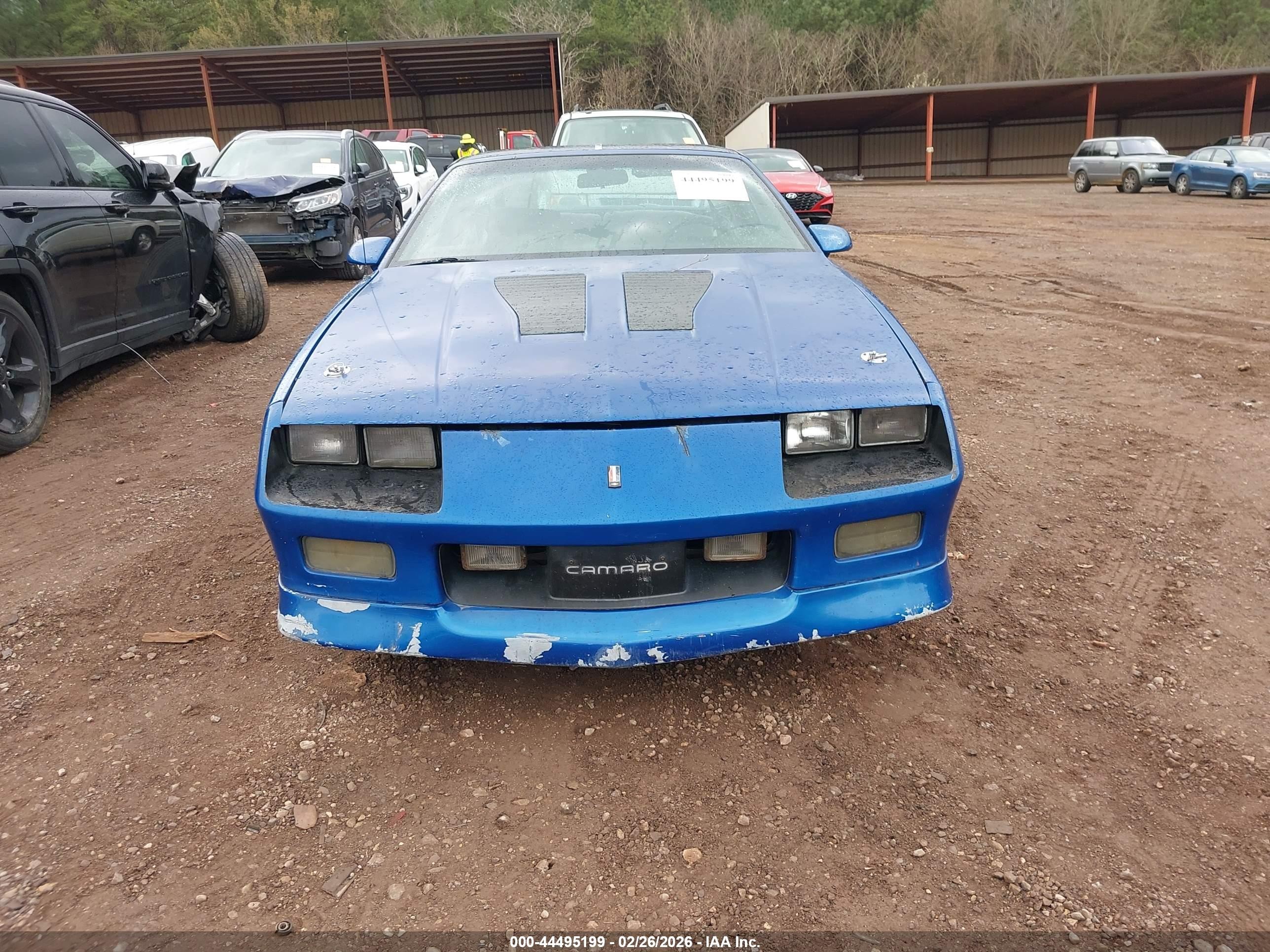 1986 Chevrolet Camaro   Blue vin: 1G1FP87F9GN131626