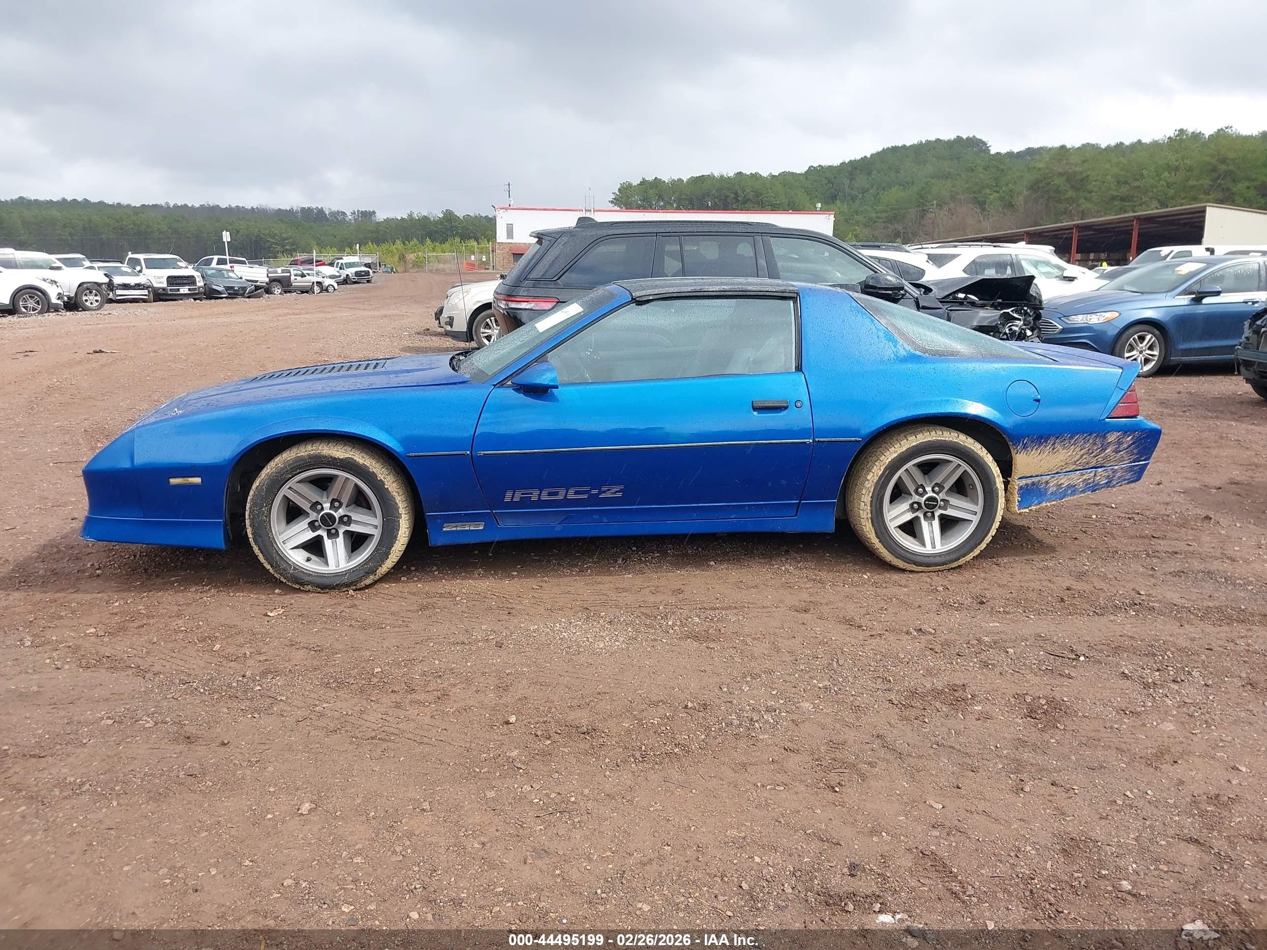 1986 Chevrolet Camaro   Blue vin: 1G1FP87F9GN131626