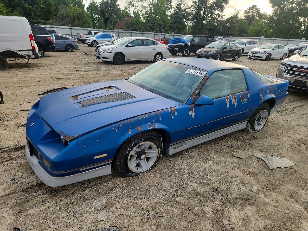 1985 Chevrolet Camaro Blue vin: 1G1FP87H5FN117206