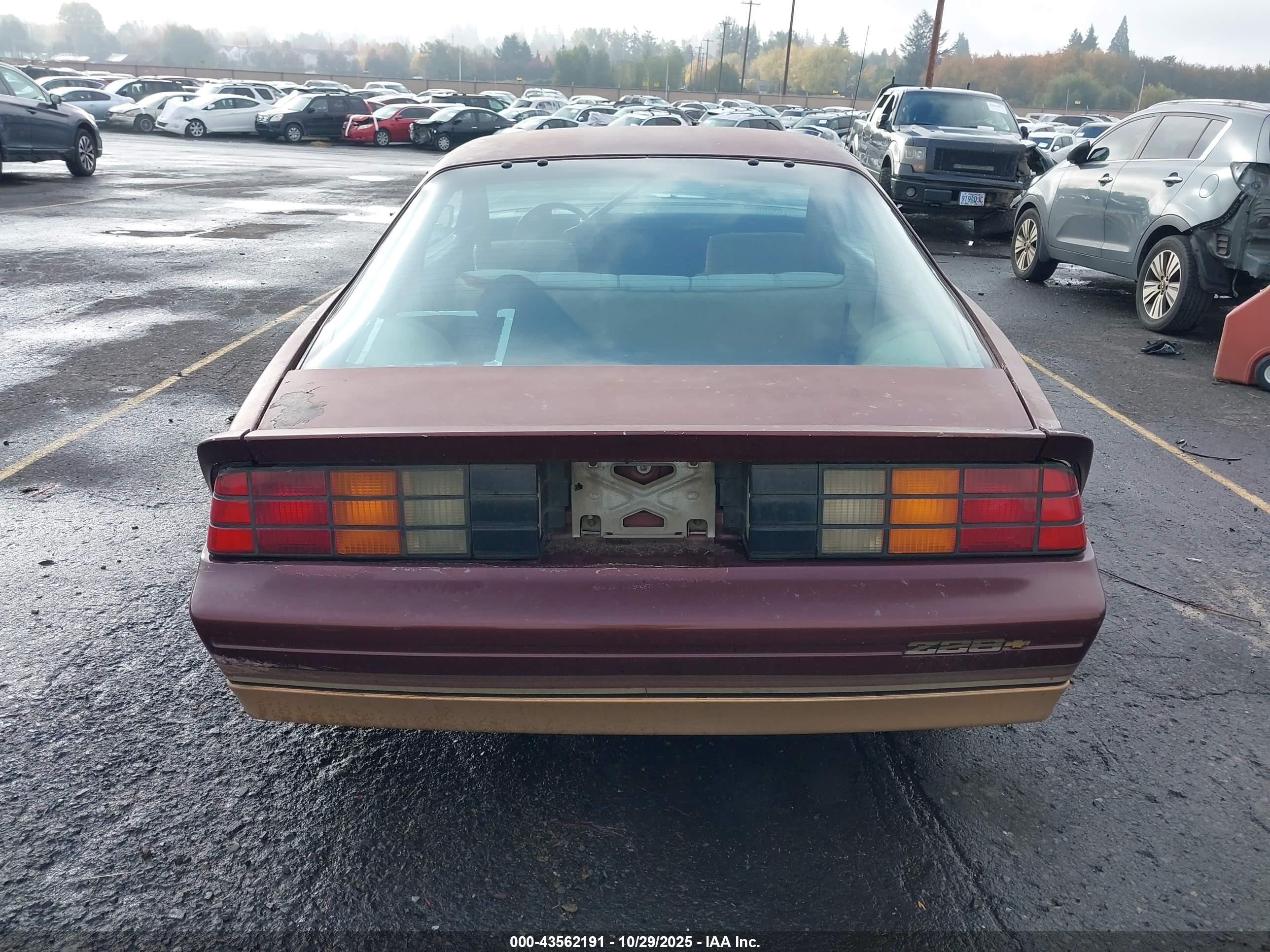 1985 Chevrolet Camaro   Brown vin: 1G1FP87H7FL432696