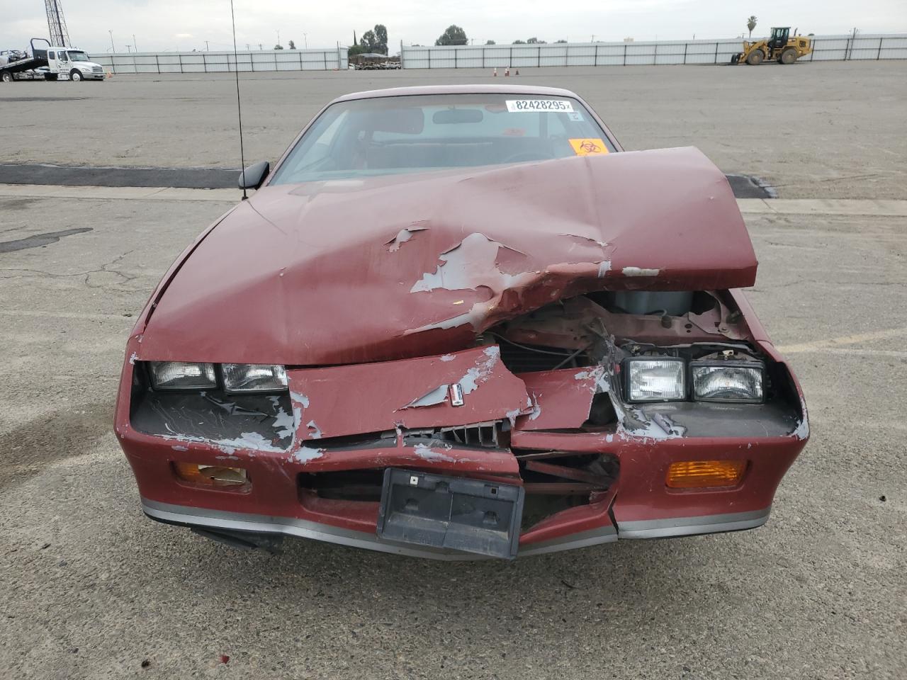 1986 Chevrolet Camaro Maroon vin: 1G1FP87S5GL202801
