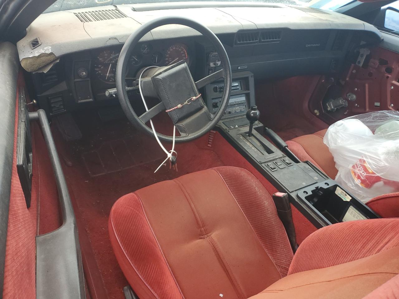 1986 Chevrolet Camaro Maroon vin: 1G1FP87S5GL202801