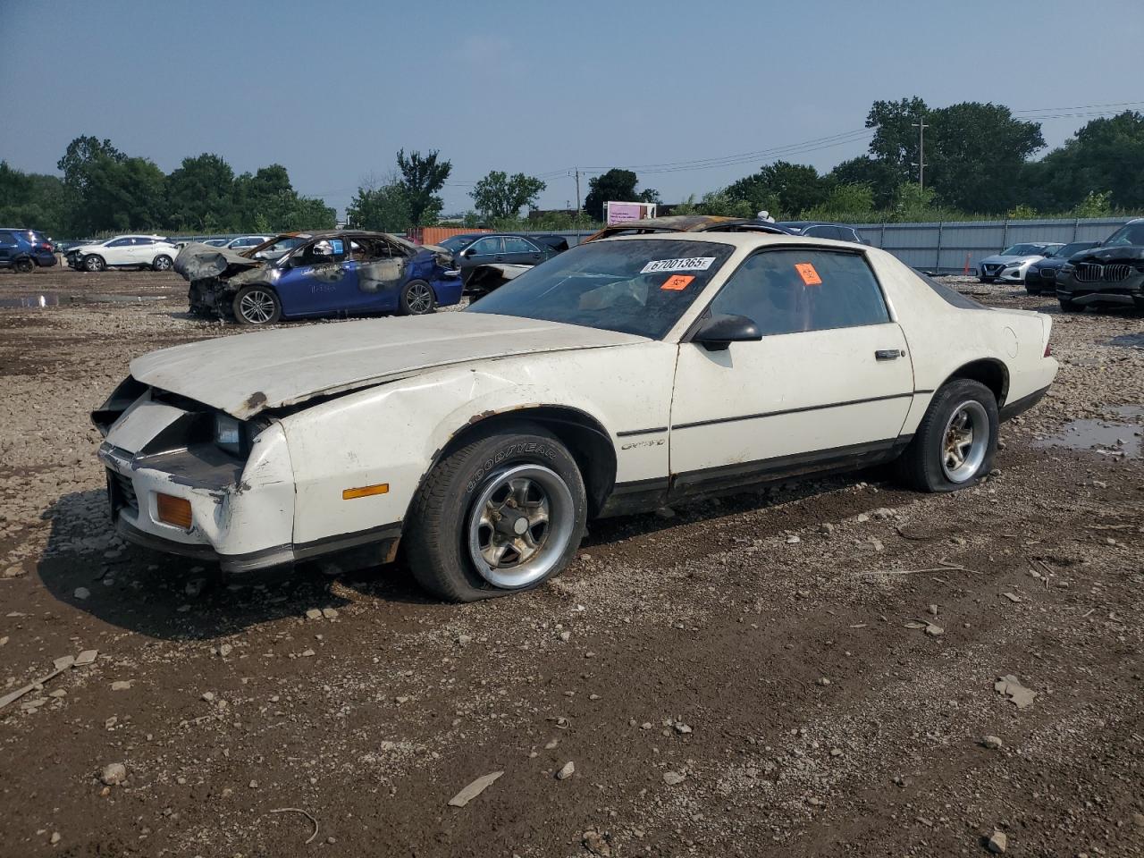 1986 Chevrolet Camaro White vin: 1G1FP87S7GL201018