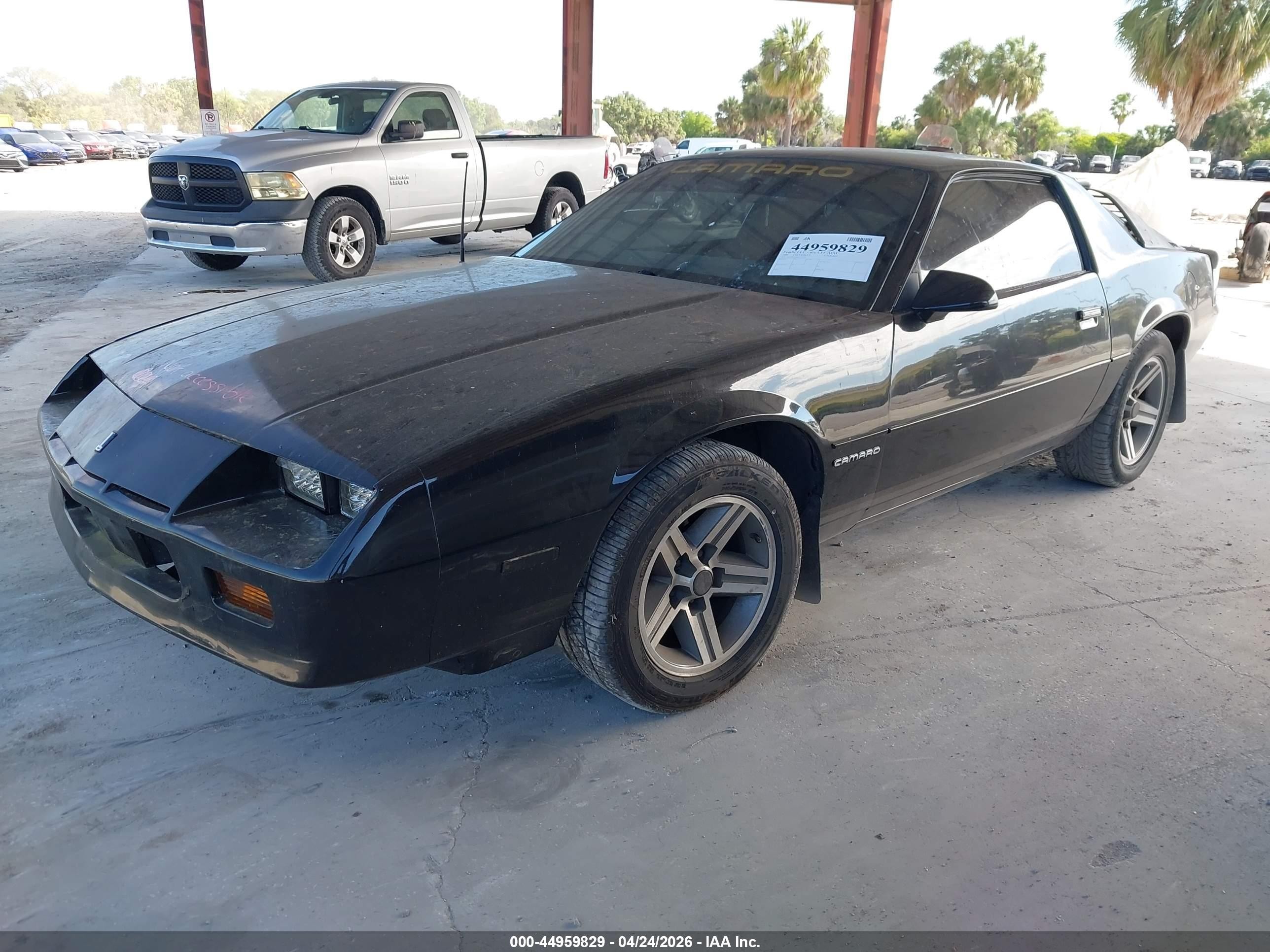 1986 Chevrolet Camaro   Black vin: 1G1FP87S8GL113529