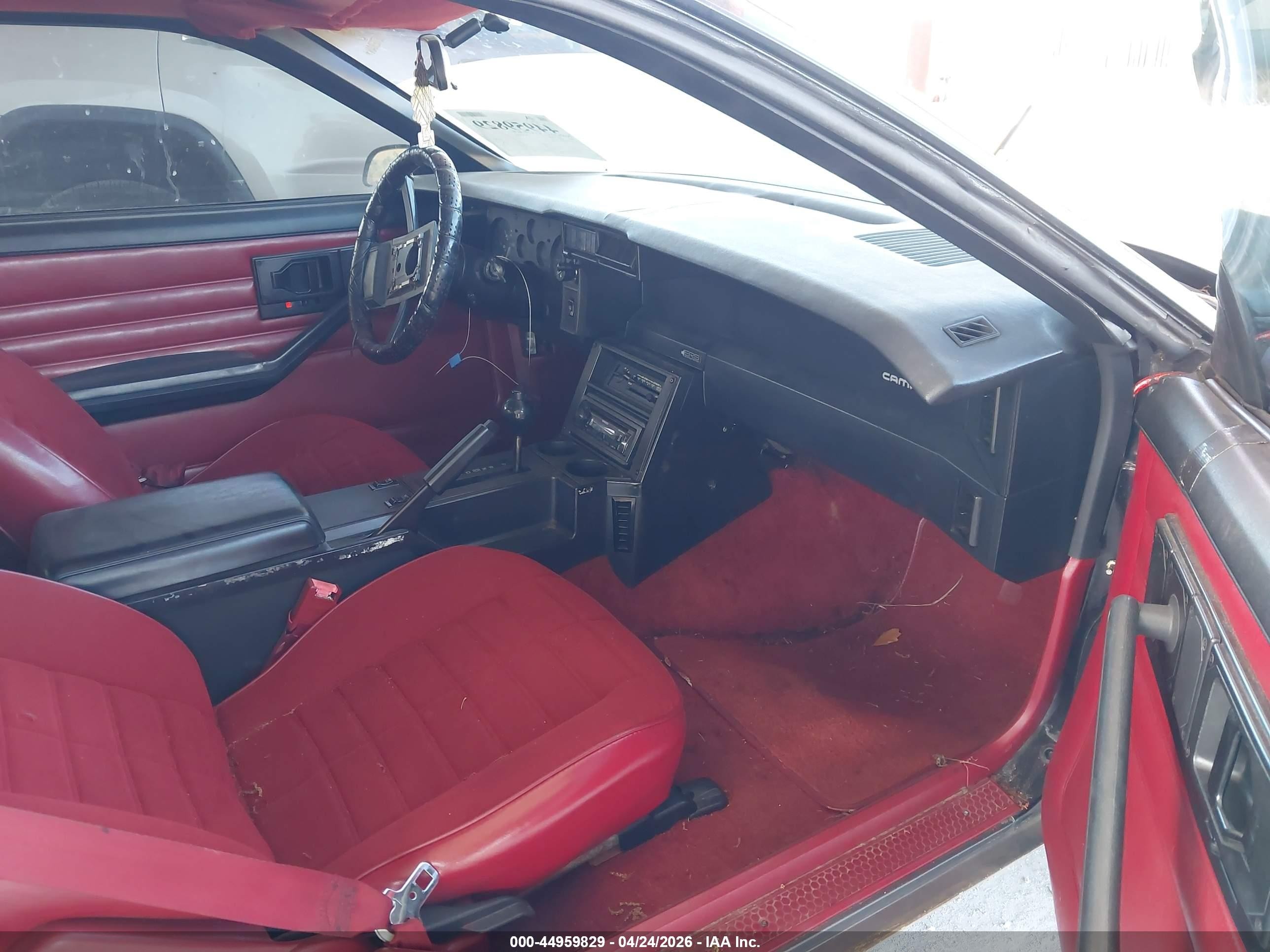 1986 Chevrolet Camaro   Black vin: 1G1FP87S8GL113529