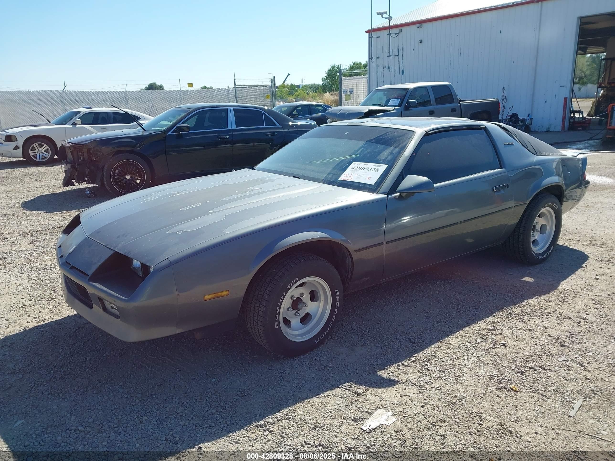 1986 Chevrolet Camaro Berlinetta Gray vin: 1G1FS87H1GL139148