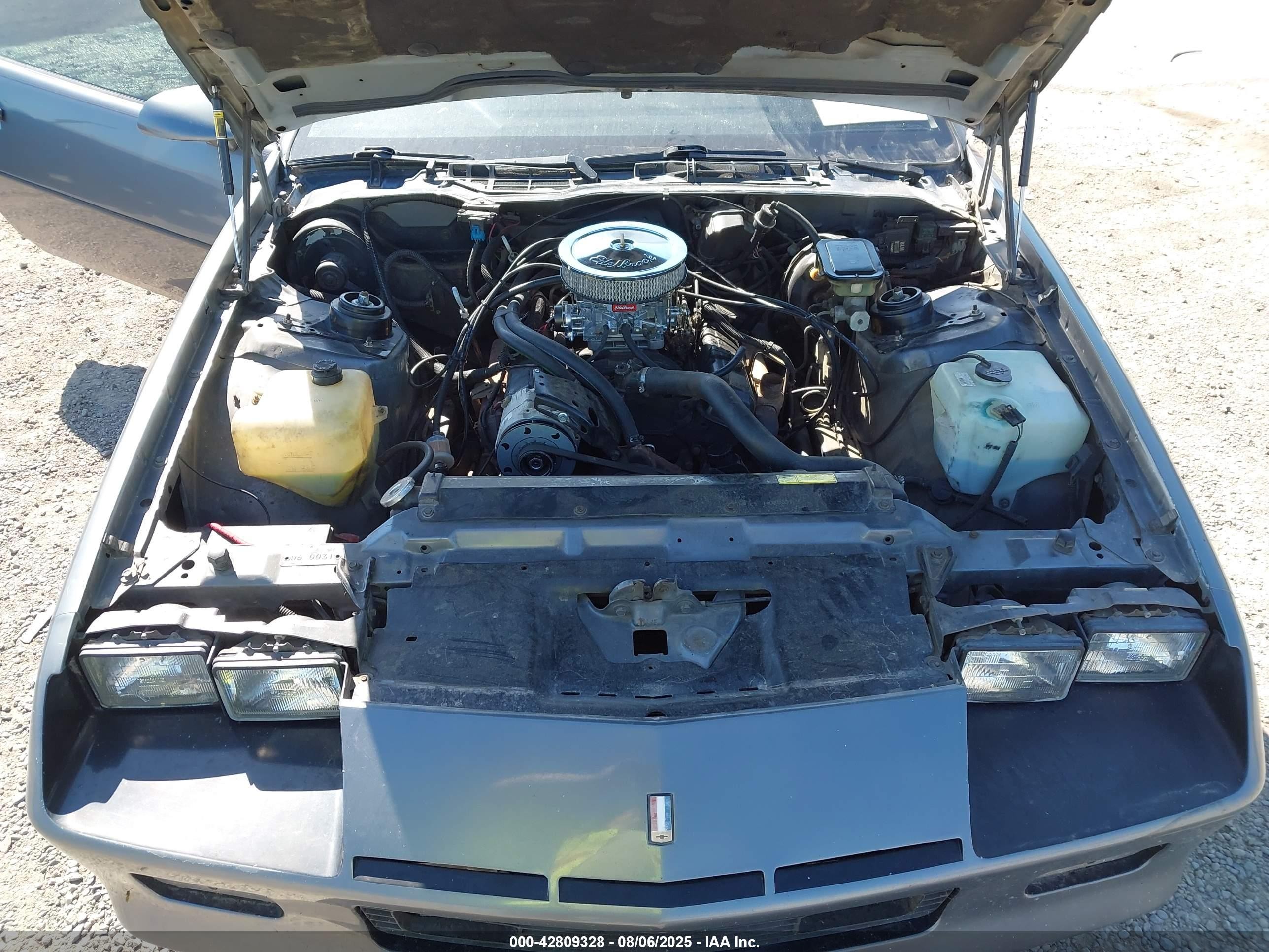 1986 Chevrolet Camaro Berlinetta Gray vin: 1G1FS87H1GL139148
