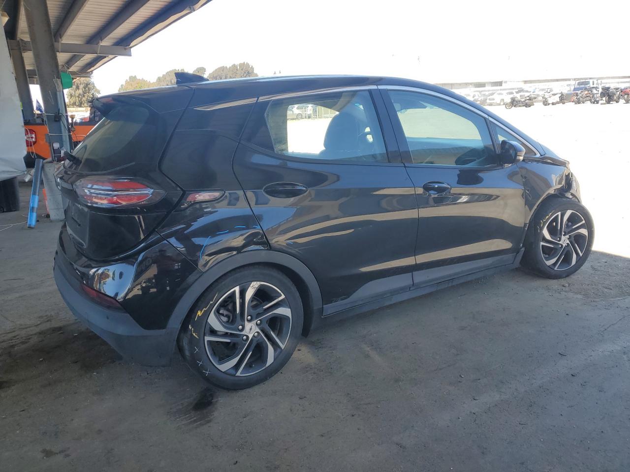2023 Chevrolet Bolt Ev 2lt Black vin: 1G1FX6S00P4137540 Damage: Right Rear Wheel, Curb Rash, > 12 Inches