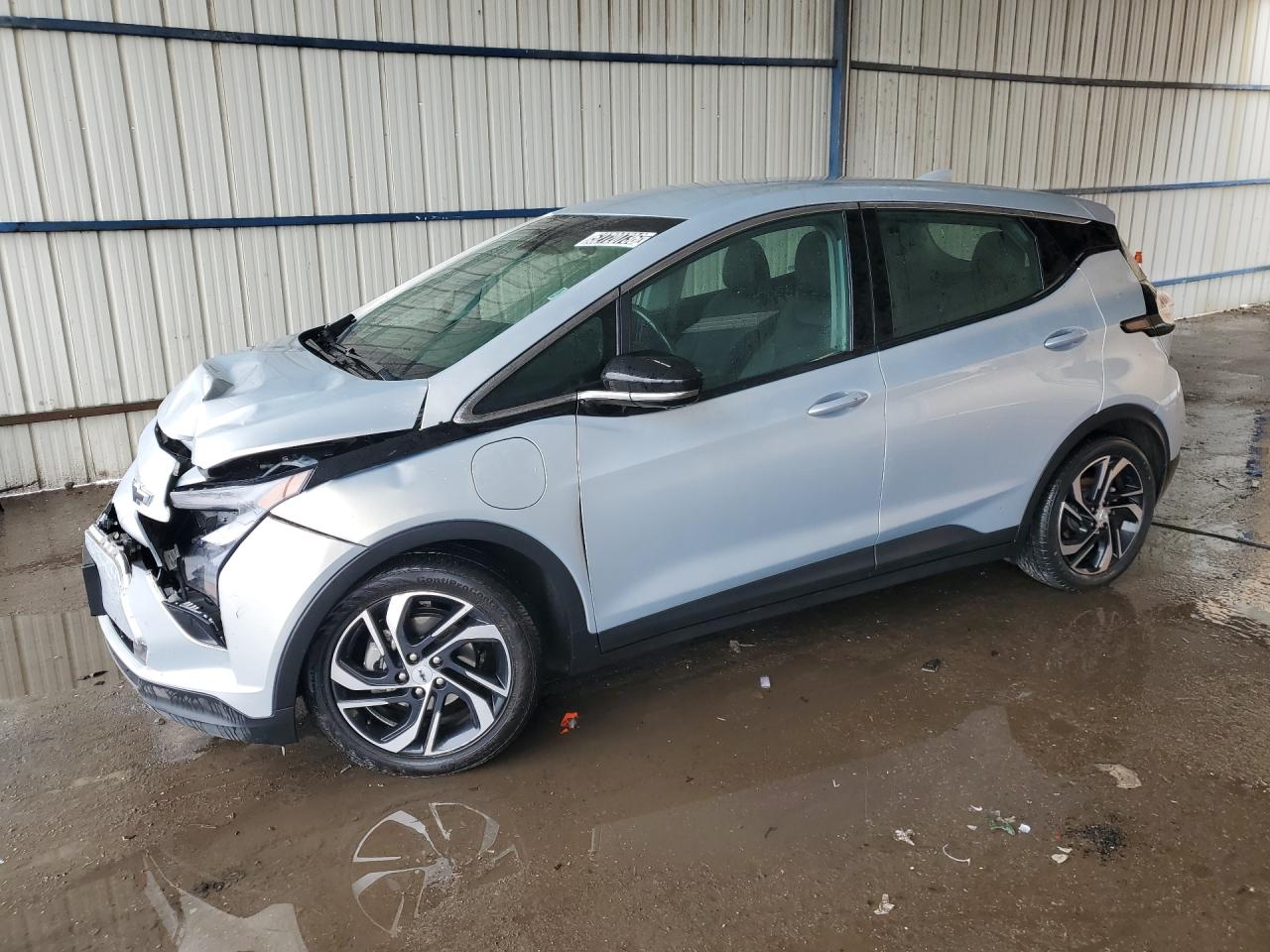 2023 Chevrolet Bolt Ev 2lt Silver vin: 1G1FX6S09P4172660 Damage: Left Front Fender, Dent(S) W/No Paint Dmg, 6 To 7 Inches