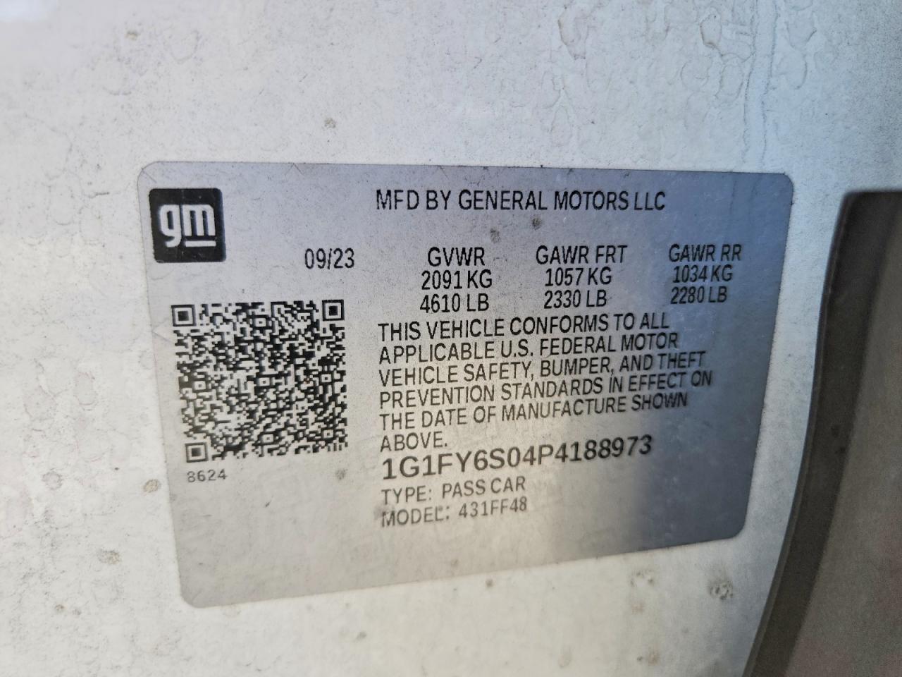 2023 Chevrolet Bolt Euv Lt White vin: 1G1FY6S04P4188973