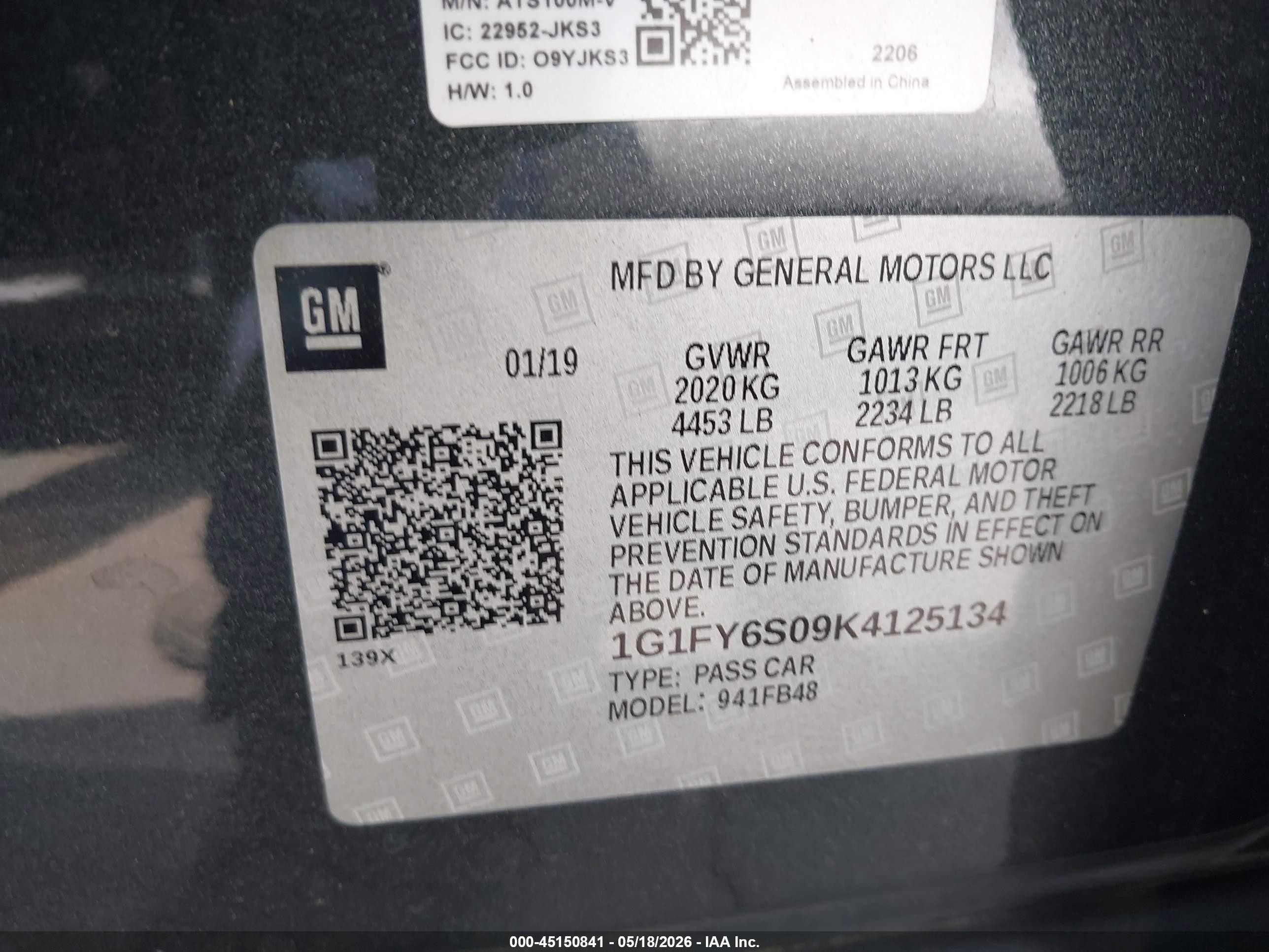 2019 Chevrolet Bolt Ev Lt Gray vin: 1G1FY6S09K4125134