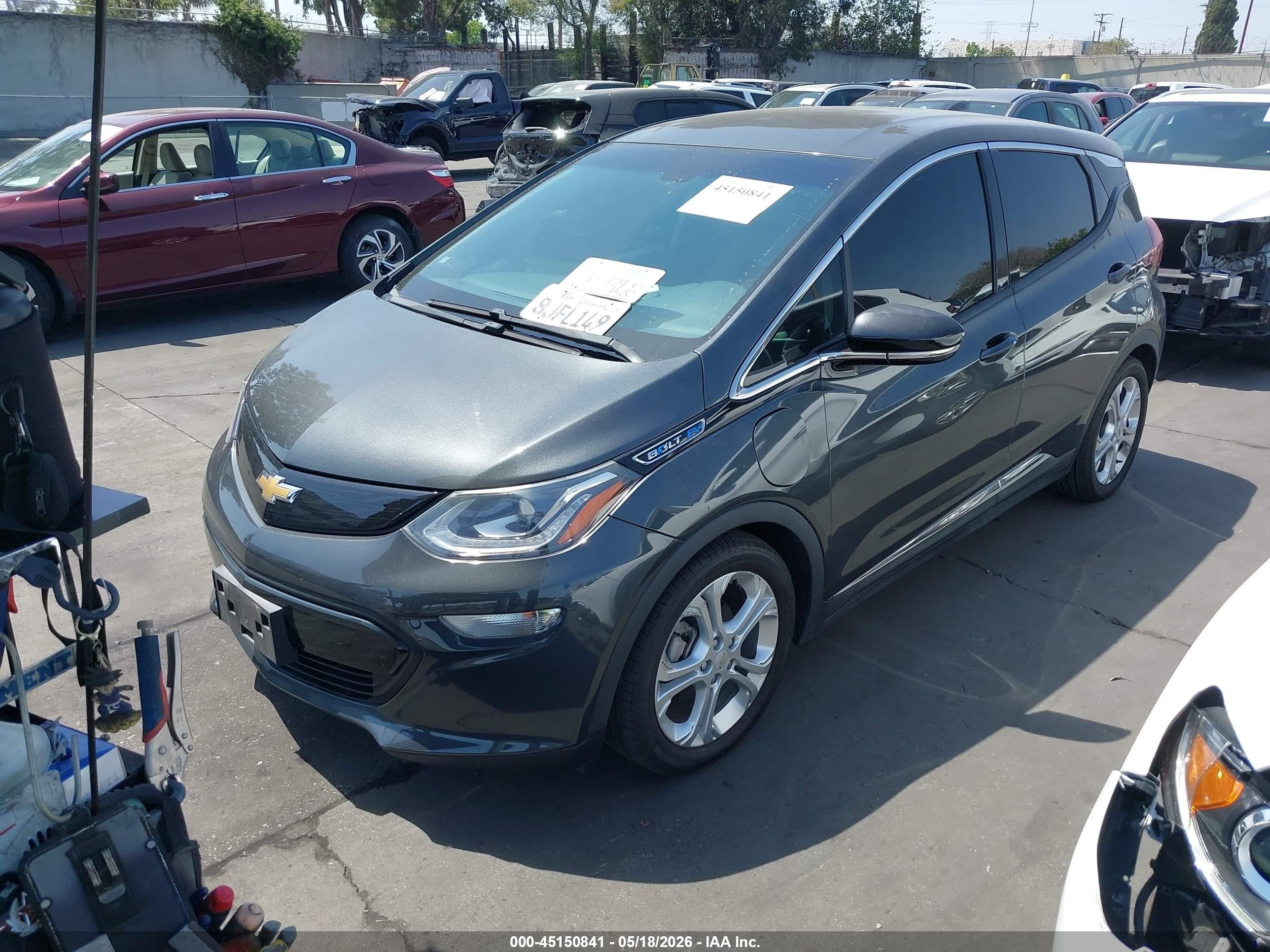 2019 Chevrolet Bolt Ev Lt Gray vin: 1G1FY6S09K4125134