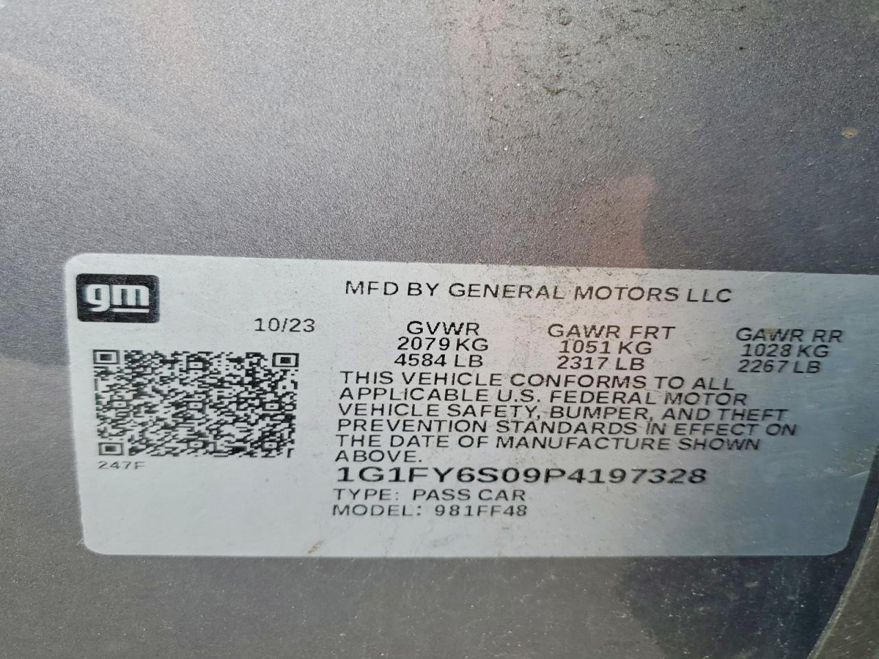 2023 Chevrolet Bolt Euv Lt Gray vin: 1G1FY6S09P4197328