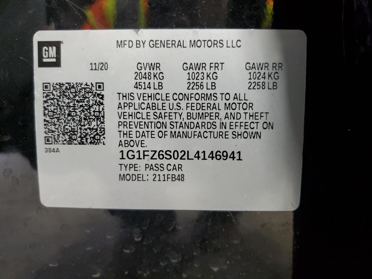 2020 Chevrolet Bolt Ev Premier Black vin: 1G1FZ6S02L4146941